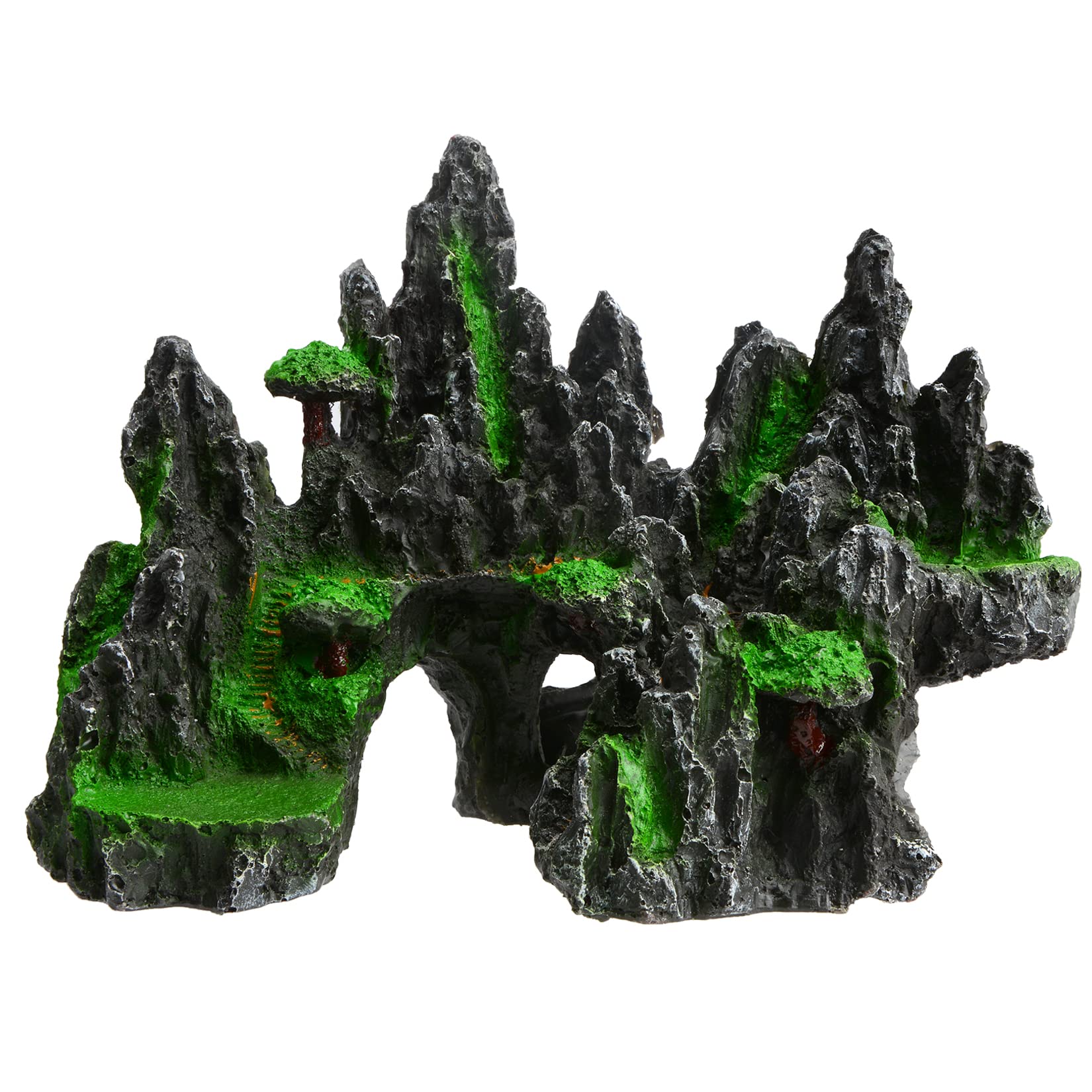 Large Aquarium Mountain Stone Decor for Fish & Reptiles - Mini Garden Landscape