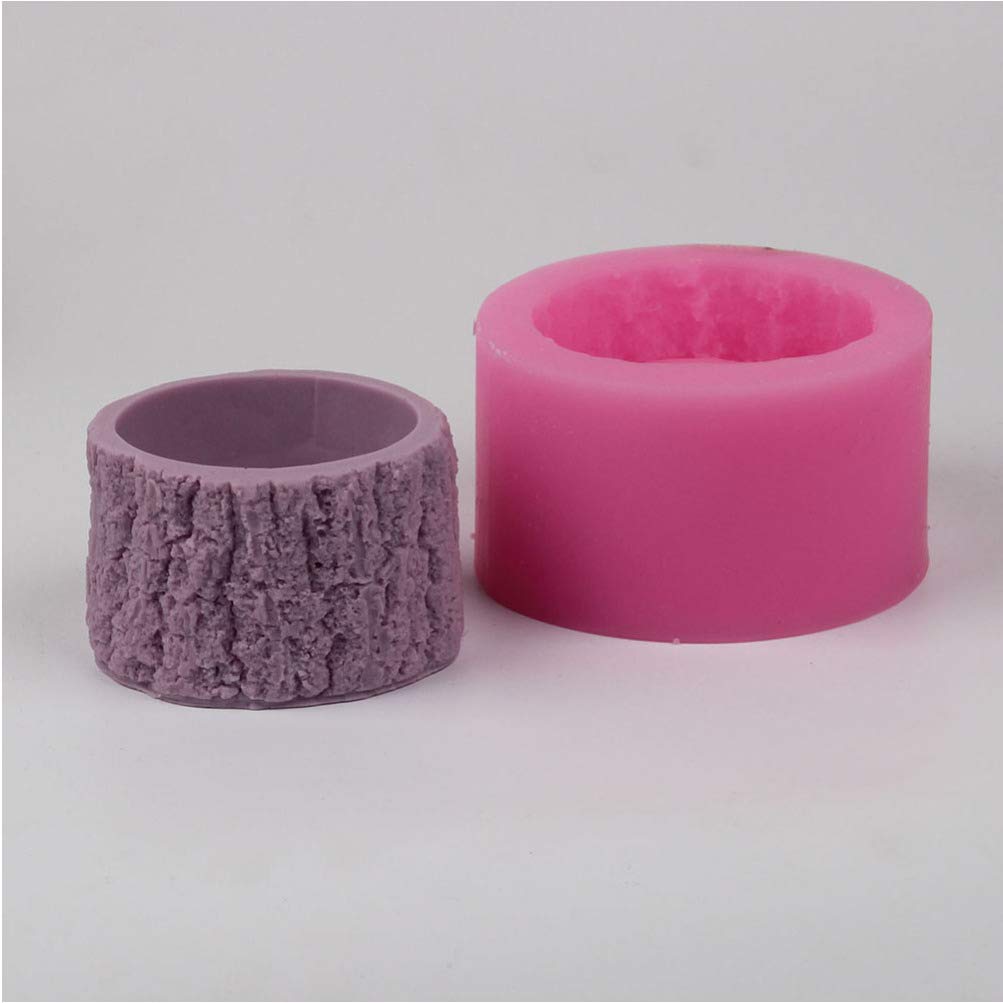Exceart Silicone Fondant Molds - 3D Tree, Flower Pot & Candy Molds for Soap Making, Epoxy Resin Crafts, Concrete Decor & Fudge - Reusable Baking & DIY Craft Supplies (Pink) - Perfect for Cake Decorating, Homemade Candies & Creative DIY Projects