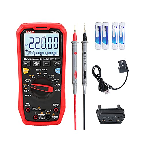 UNI-T UT61E True RMS Digital Multimeter - 1000V AC/DC, 22000 Counts, Voltage, Resistance, Capacitance Tester for Electricians & DIY Projects | Home, Auto, Electronics Repair