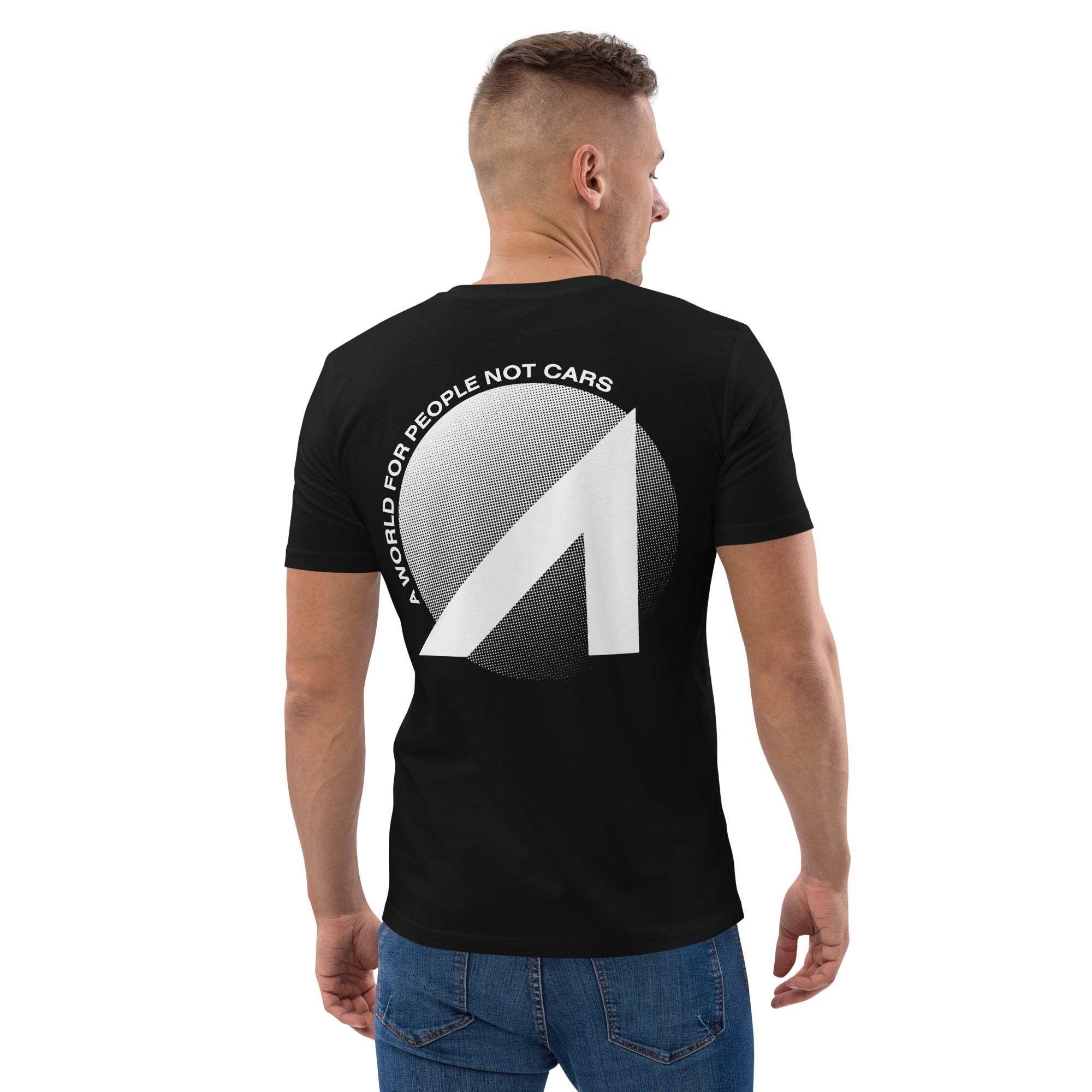 World for People Not Cars T-Shirt - Eco-Friendly Urban Lifestyle Apparel for Walking, Biking & Sustainable Living