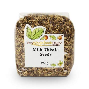 Organic Whole Milk Thistle Seeds (250g) - Natural Liver Support & Detox Supplement - Perfect for Herbal Tea, Smoothies & DIY Skincare