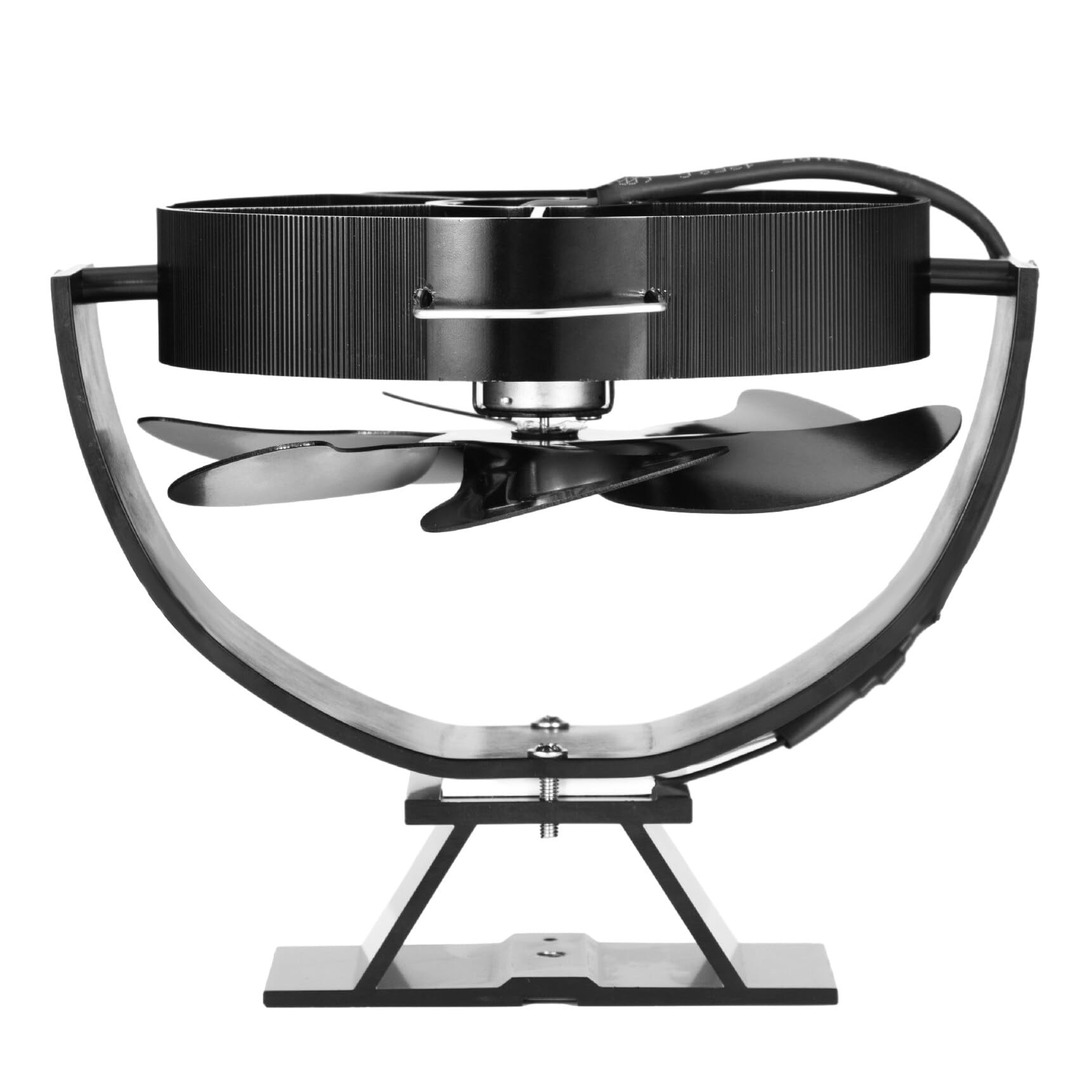 6-Blade Heat Powered Fireplace Fan - Adjustable Silent Wood Stove Fan for Efficient Warm Air Circulation - Perfect for Home, Living Room, Kitchen & Garage Heating