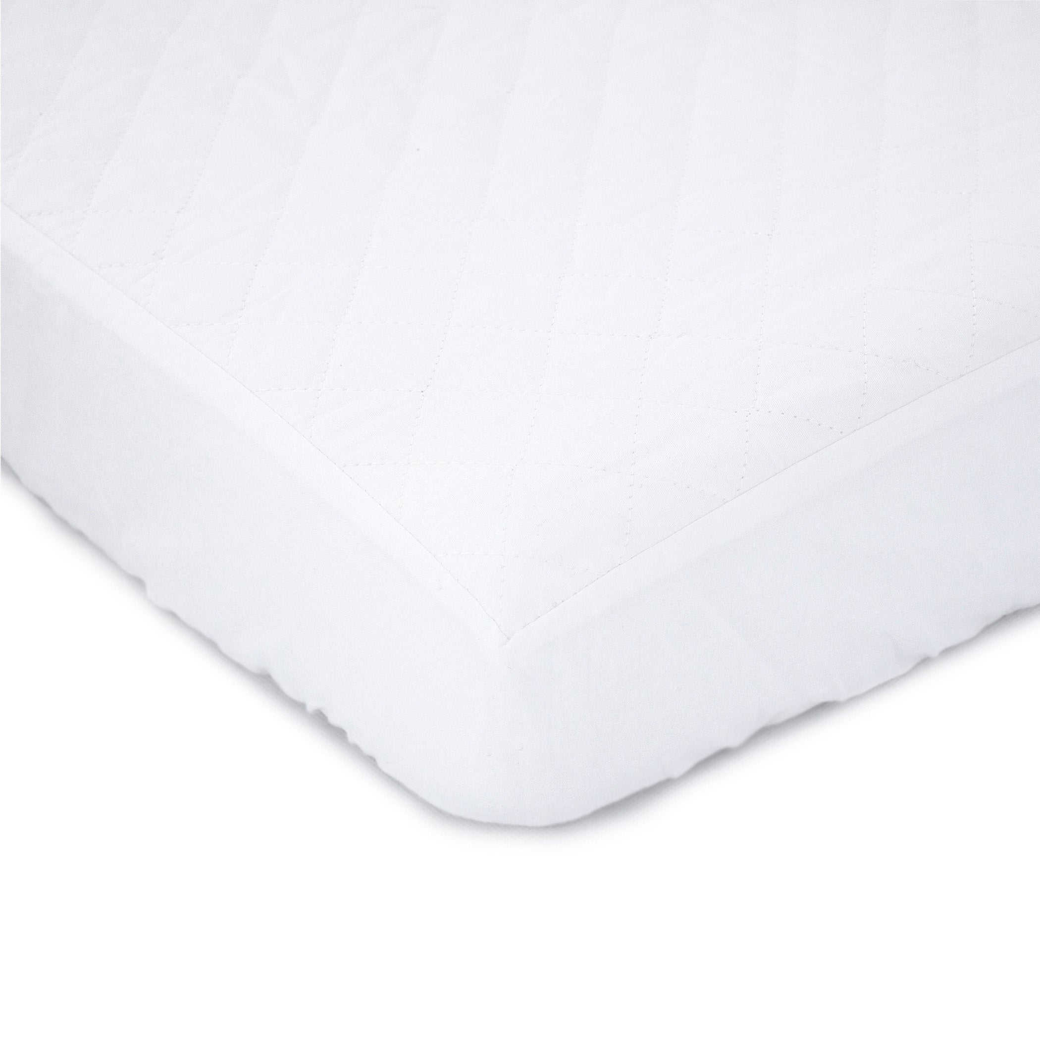 Breathe Easy® Waterproof Quilted Bassinet Mattress Protector - Soft Crib Pad Cover for Baby Nursery, Daycare & Travel