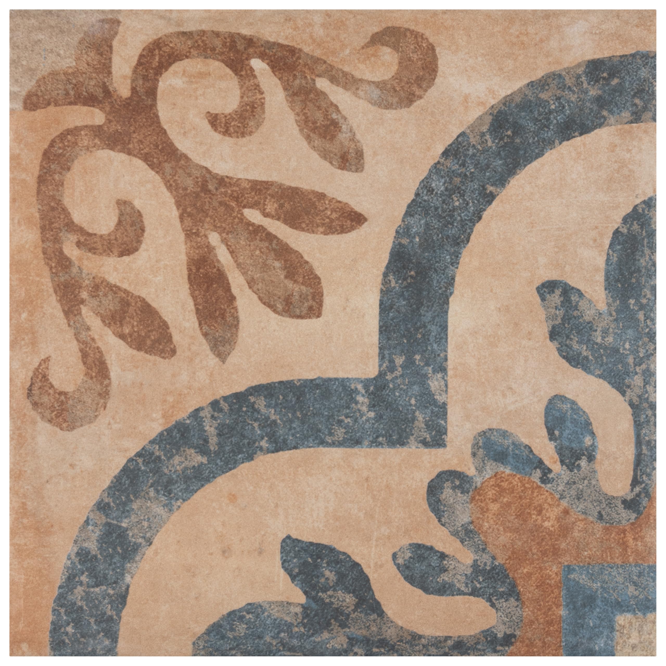 Merola Tile Americana Newton 8.75x8.75 Inch Porcelain Floor and Wall Tile - Perfect for Kitchen Backsplash, Bathroom Walls, and Entryway Floors