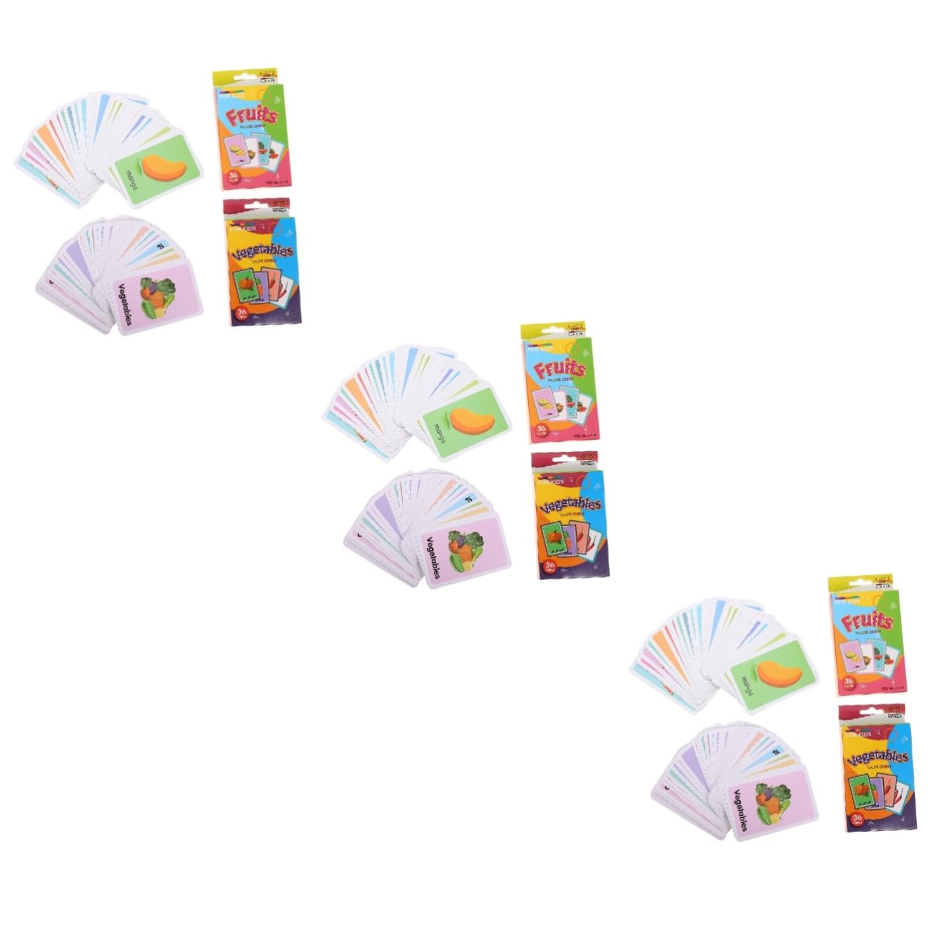 Vaguelly 6 Sets Kids Educational Brain Toys - Early Learning Flash Cards & Puzzles for Toddlers, Preschool Learning Activities - Perfect for Home, Classroom & Travel Use