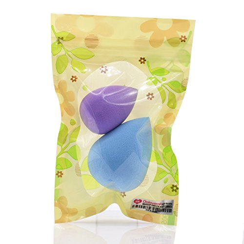 Dolovemk 2-Pack Latex-Free Beauty Blender Sponge Set (2IN & 2.4IN) - Professional Makeup Sponges for Foundation, Concealer & Liquid Cosmetics - Perfect for Flawless Airbrush Finish & Everyday Makeup Application
