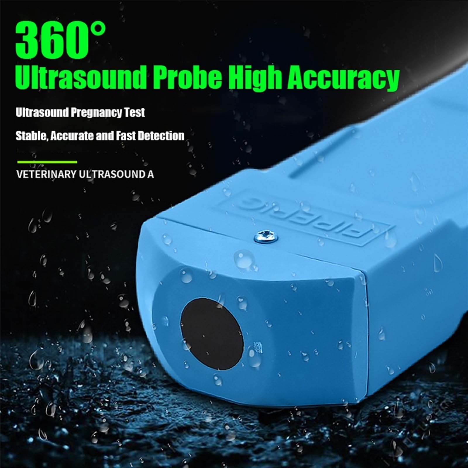 **Sangeuhhlk Portable Pig Ultrasound Machine - 360° Waterproof Probe, 5S Rapid Detection & Sound Alert for Sow Pregnancy Testing - High Accuracy Livestock Ultrasound Scanner for Swine Farms & Veterinary Clinics**