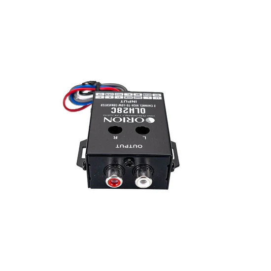 ORION 2 Channel High to Low Level Converter with Built-in 12V Remote - Car Audio Signal Adapter for Amplifier Installation | Perfect for Upgrading Factory Head Units in Vehicles