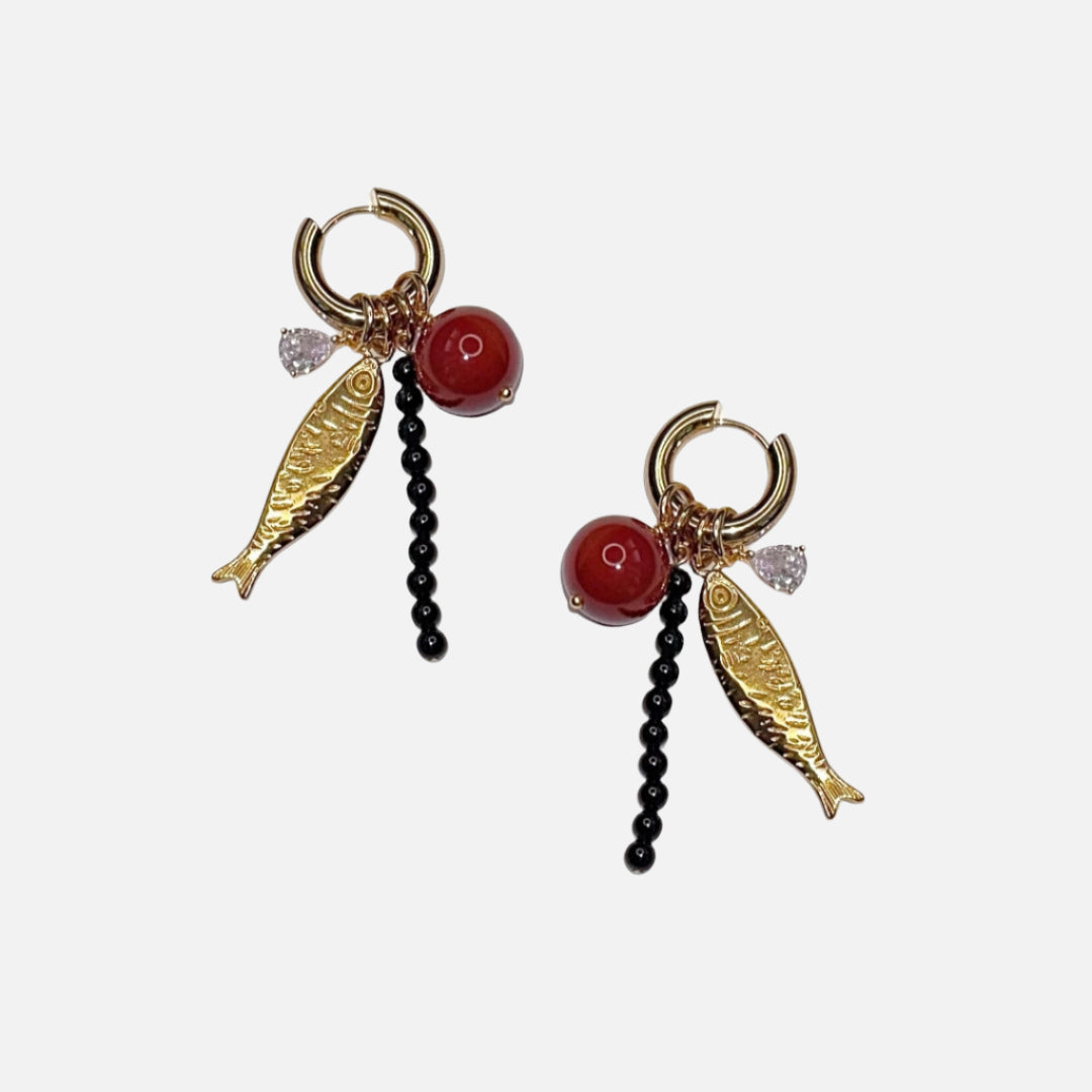 Porto Earrings for Women - Elegant Gold Hoop Earrings with Cubic Zirconia - Perfect for Parties, Weddings & Everyday Wear