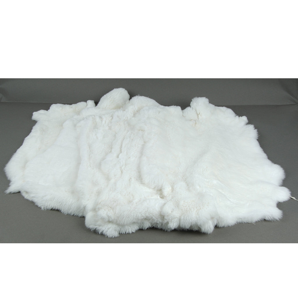 Premium Rex Rabbit Fur - Ultra White, Soft & Luxurious for Coats, Hats, and Winter Fashion Accessories