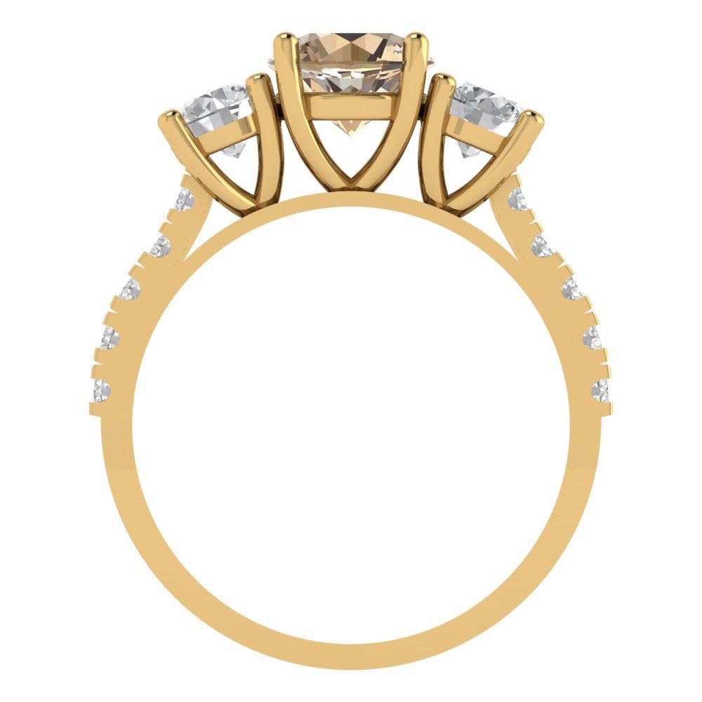 2ct Moissanite Engagement Ring 14k Gold - Anniversary & Bridal Jewelry