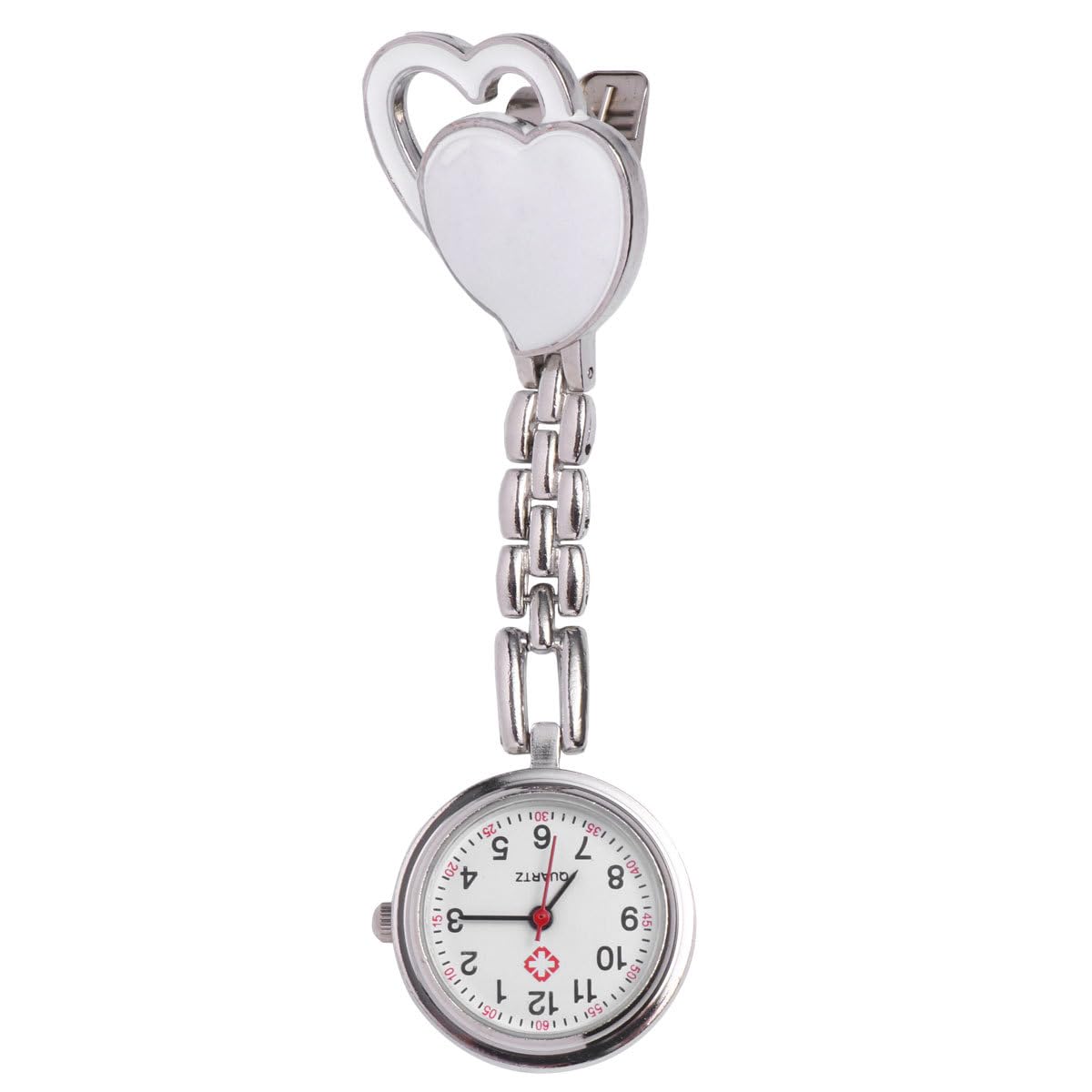 iplusmile Heart Shaped Pocket Watch - Waterproof Nurse Watch with Second Hand for Medical Professionals | Perfect for Doctors, Nurses & Healthcare Workers