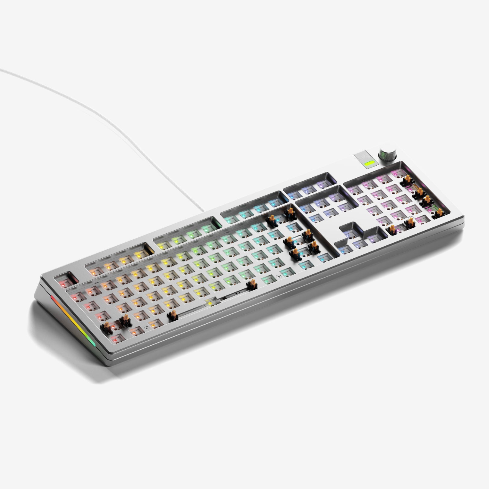 GMMK 3 PRO 60% Hot-Swappable Mechanical Gaming Keyboard Barebones Kit - Compact RGB Backlit for PC/Mac, Perfect for Esports & Typing Enthusiasts