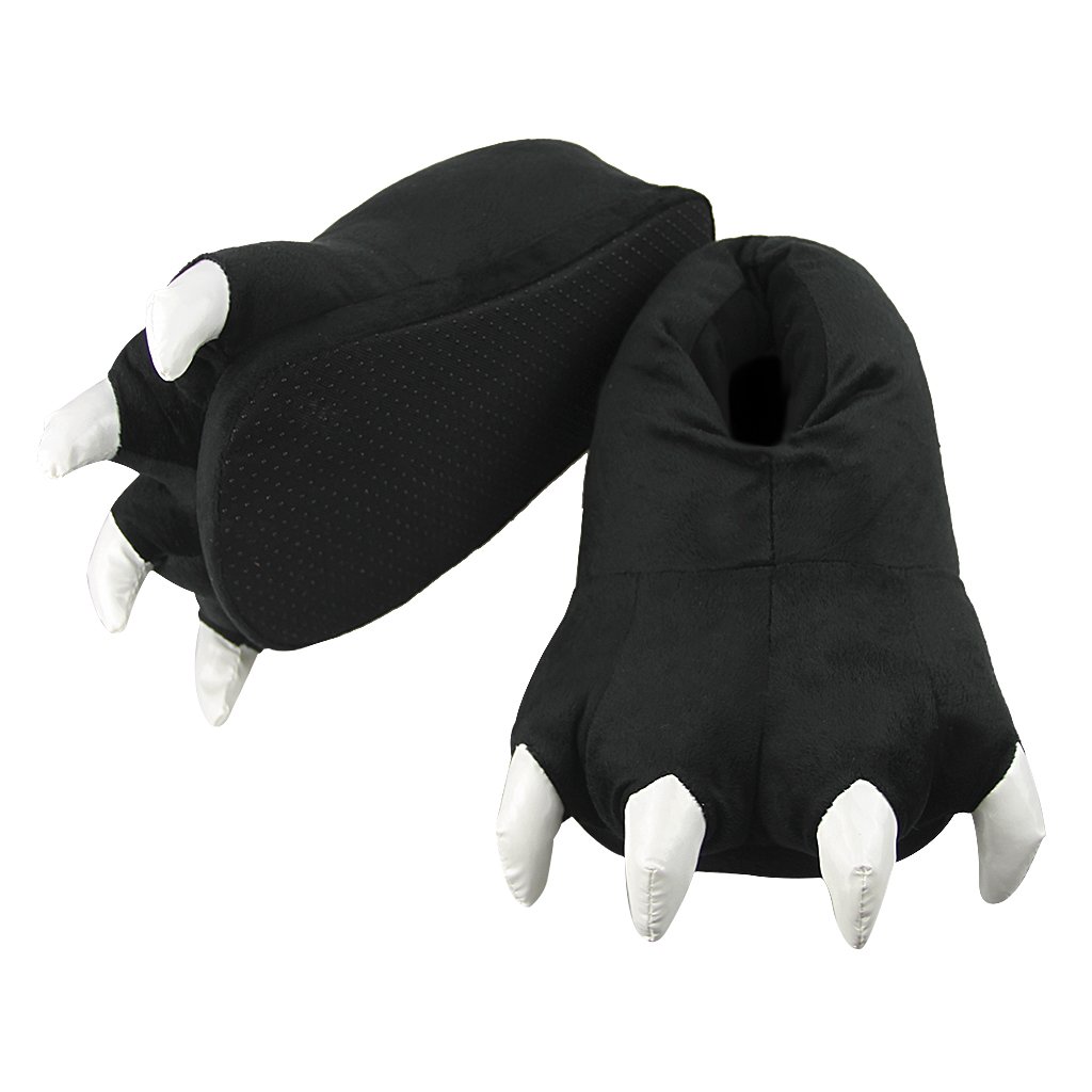 Warm Halloween Animal Paw Plush Slippers - Funny Cosplay Claw House Shoes for Women & Men | Cozy Home Wear for Parties, Gifts & Indoor Comfort