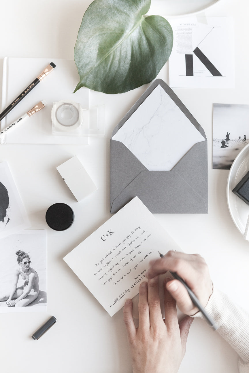 Elegant Marble Envelope Liners - Premium Self-Adhesive Stationery for Wedding Invitations, Greeting Cards & Special Occasions
