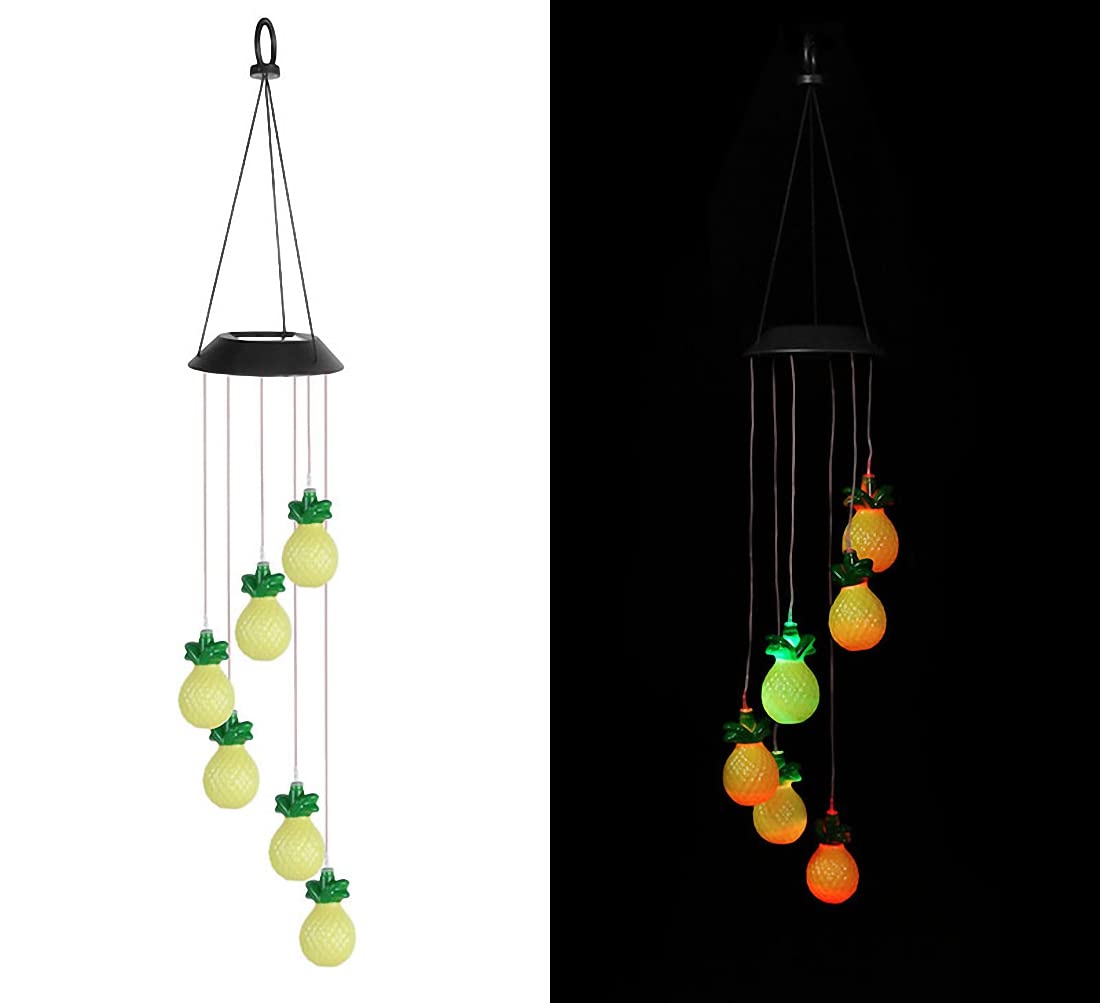 Solar Wind Chime with LED Color Changing Lights - Outdoor Solar Powered Decor for Patio, Garden, Yard & Home - Romantic Ambiance for Evenings & Special Occasions