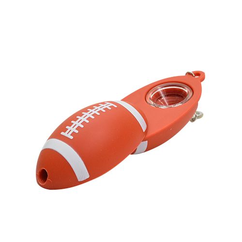 Silicone Football Keychain Pipe - Durable & Flexible Sports Accessory for Fans, Gifts, and Everyday Carry | Perfect for Keys, Backpacks, and Game Day Gear