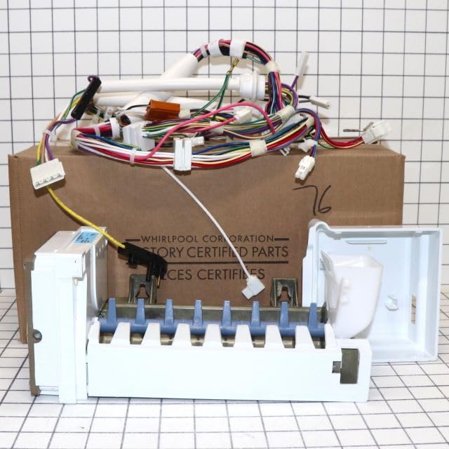 WPW10300024 Refrigerator Ice Maker Replacement - Compatible with Major Brands - Easy Installation - Perfect for Kitchen, RV, and Office Use