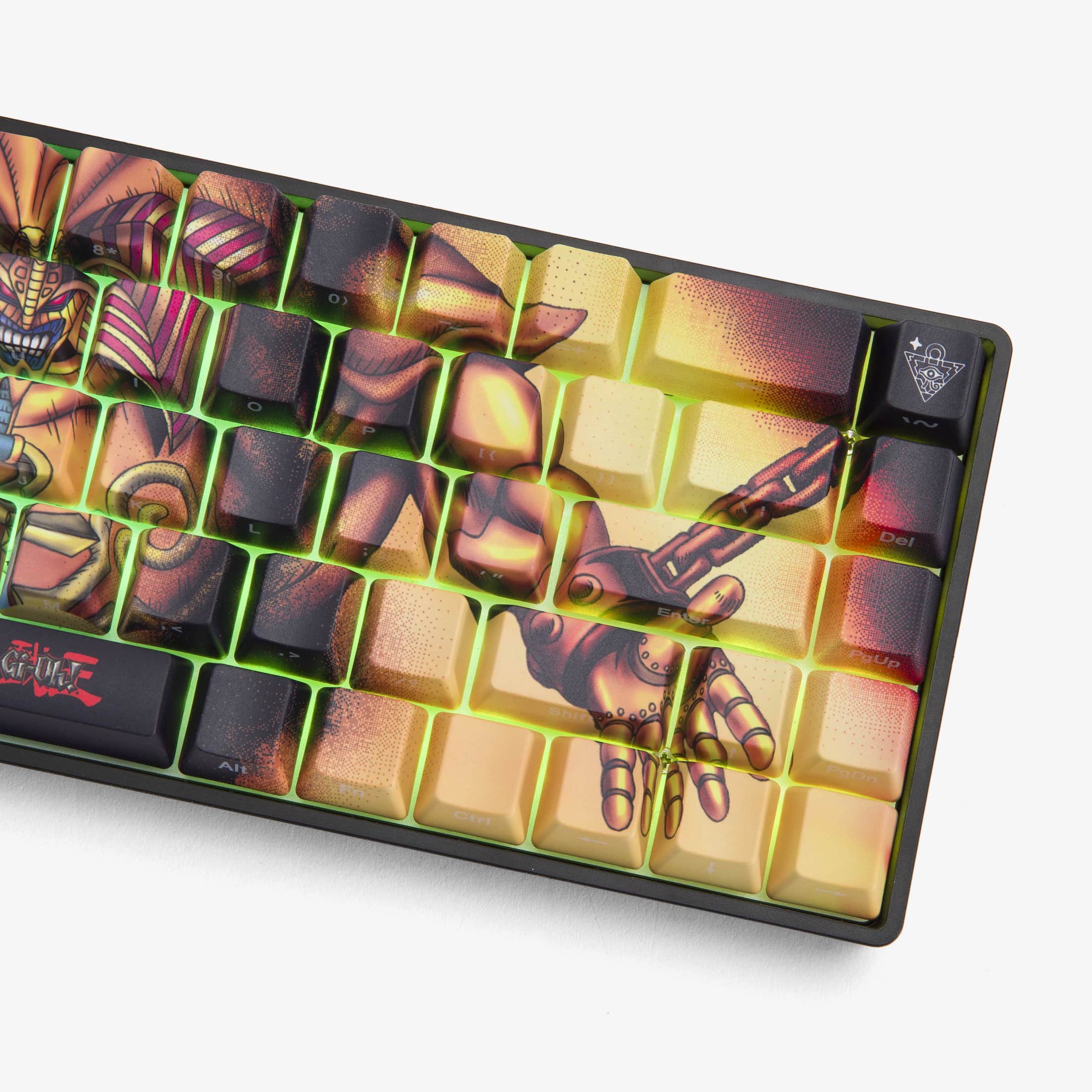 YGO x HG 68 Keycaps Set - Exodia The Forbidden One Theme Mechanical Keyboard Keycaps for Gaming & Typing | Perfect for Anime Fans & Yu-Gi-Oh! Collectors