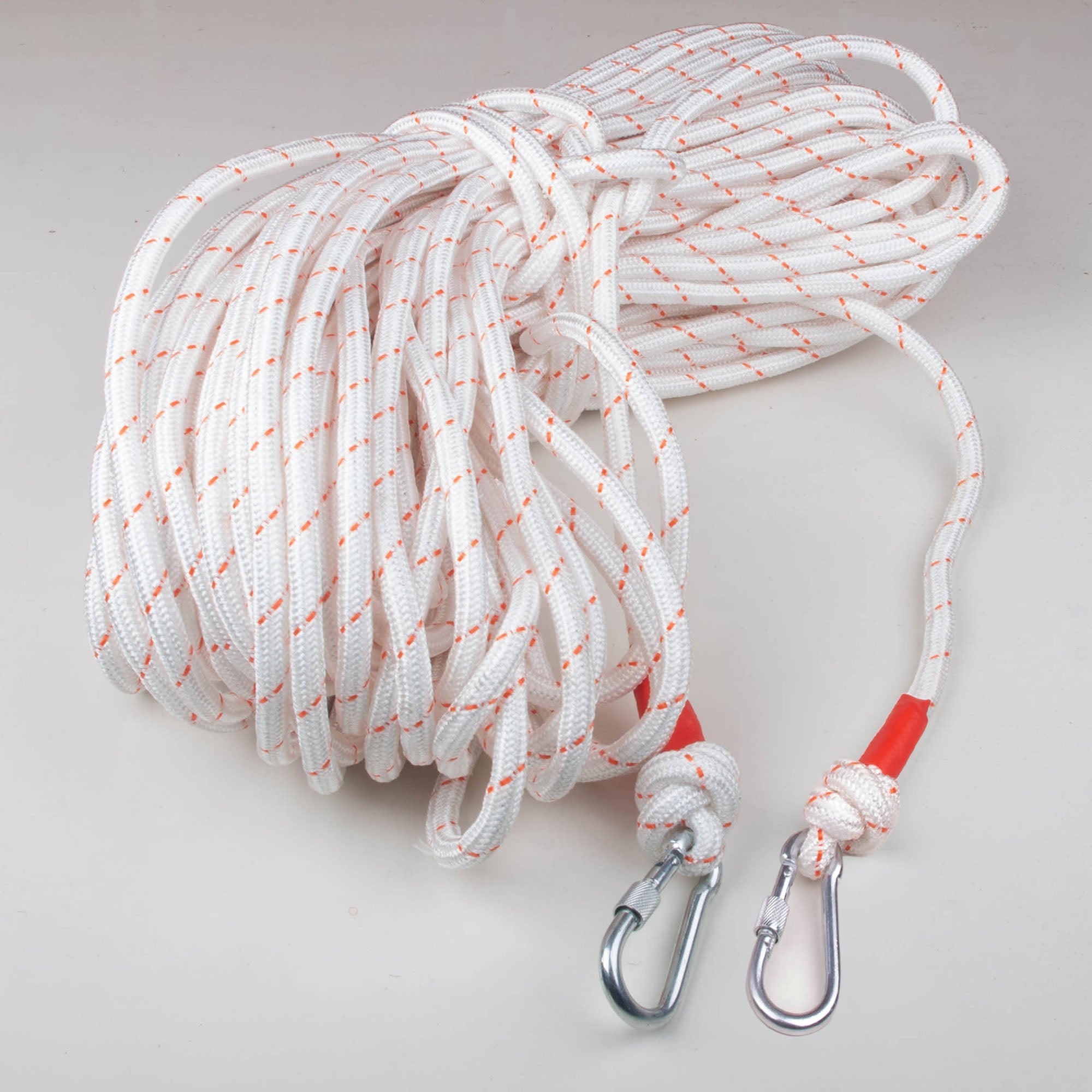 12mm x 50m Heavy Duty Nylon Static Climbing Rope - Outdoor Rock Climbing, Boat Anchor Line, Marine Dock Rope - Perfect for Mountaineering, Sailing, and Water Sports Activities