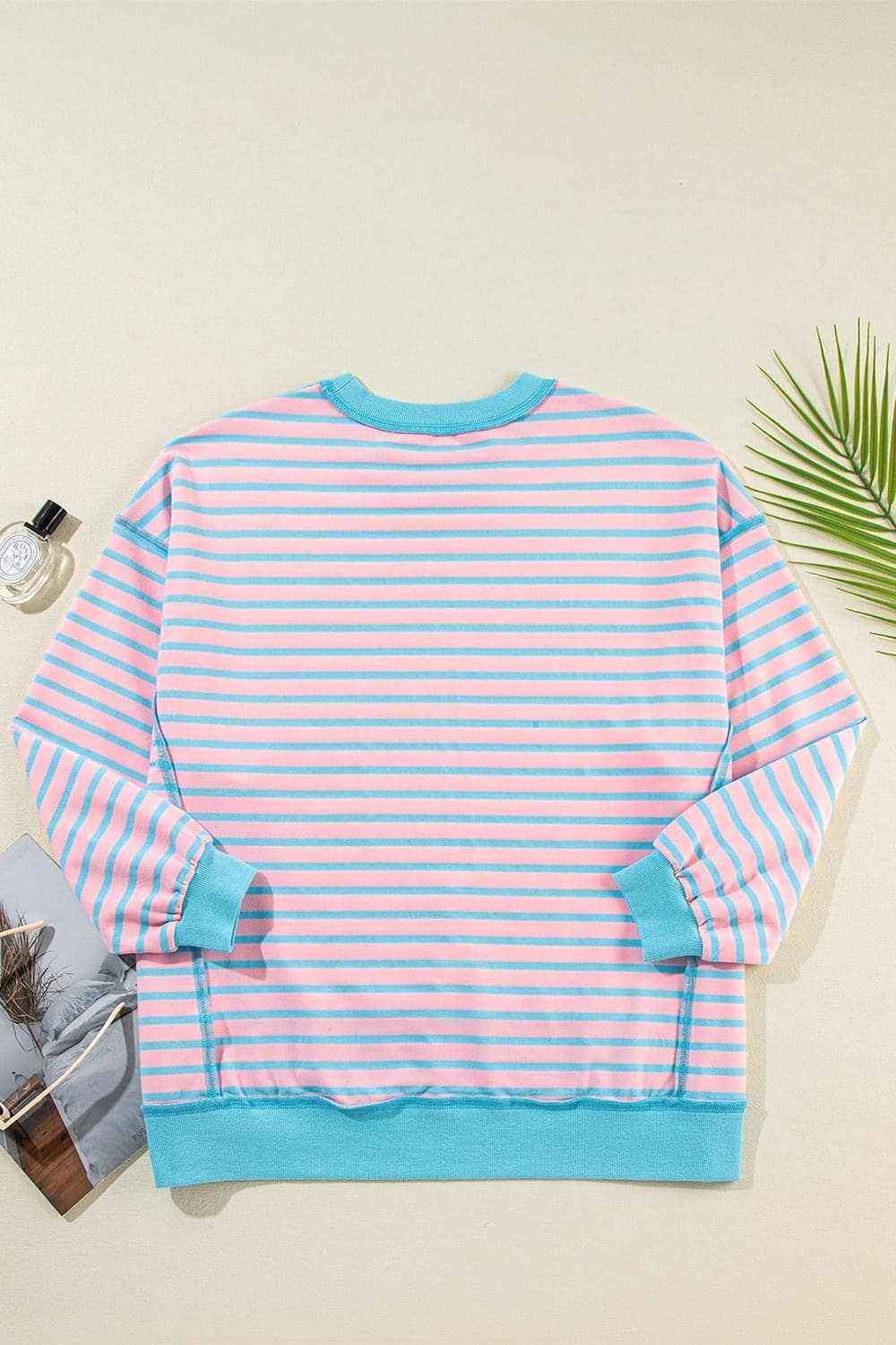 Fashionable Striped High-Low Pullover Sweater for Women | Trendy Casual Wear for Fall & Winter | Perfect for Outings, Dates, and Office