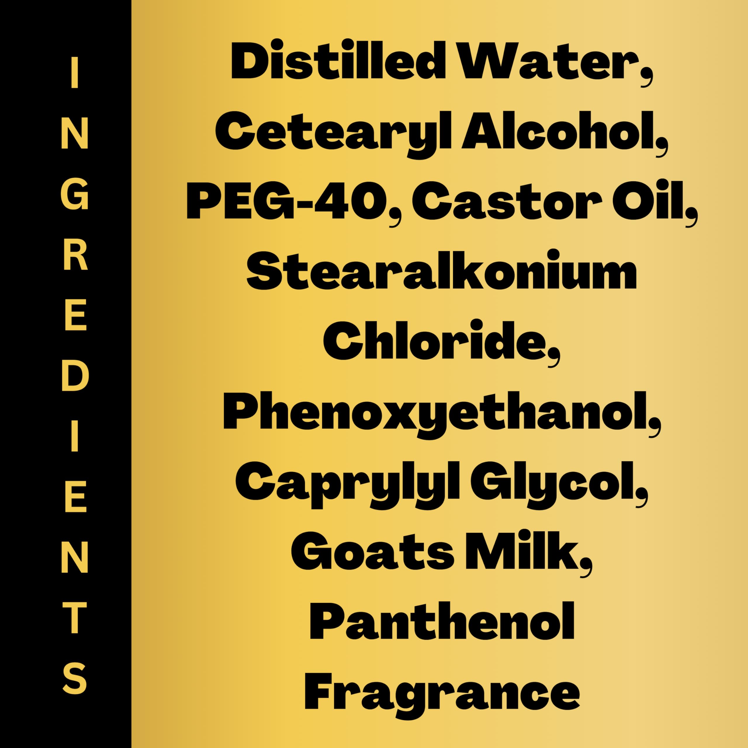 Golden Goat Farms Drunken Coconut Scented Hair Conditioner with Goat Milk - 8 Oz | Hydrating & Nourishing for Dry & Damaged Hair | Perfect for Daily Use & Salon Treatments