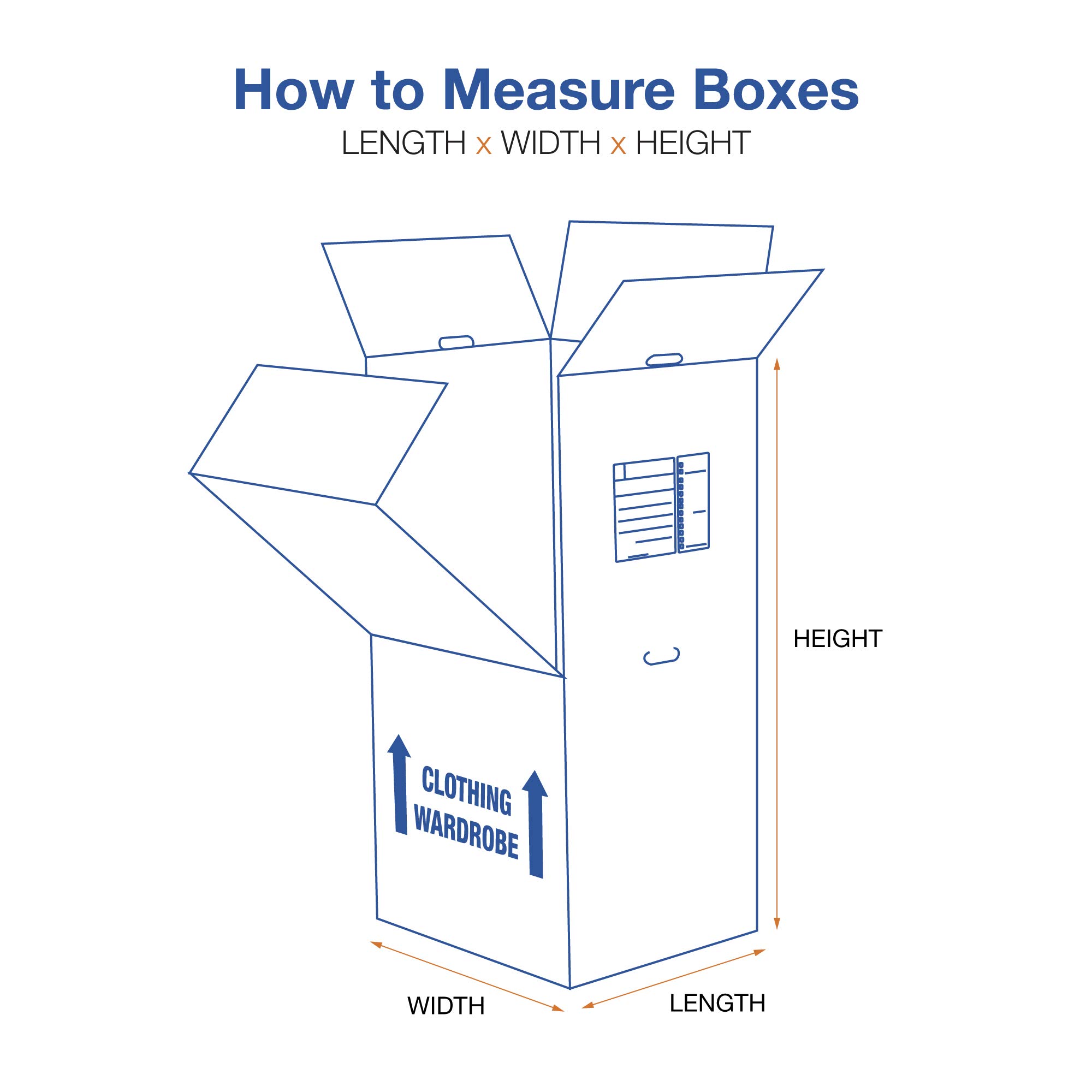 Choice Shipping Supplies 20x20x45 Corrugated Cardboard Wardrobe Boxes - Kraft Brown, Pack of 5 | Heavy Duty Moving Boxes for Clothes, Shipping & Storage | Perfect for Home Moves, College Dorm Storage & Business Relocations