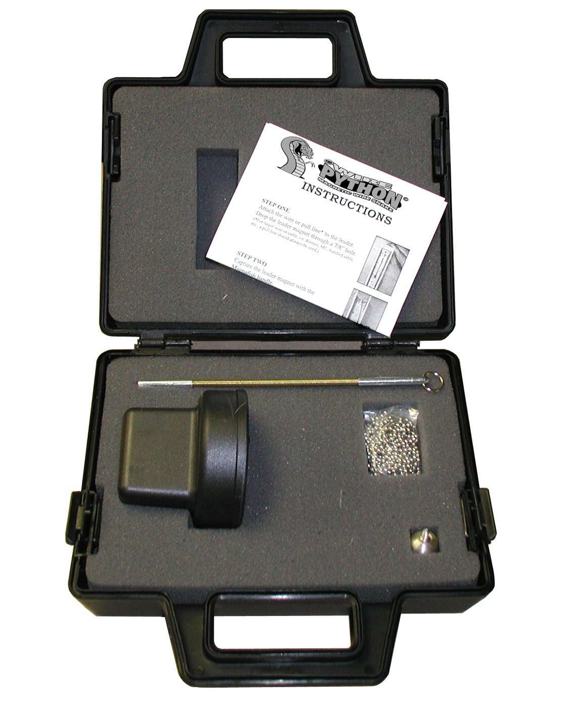 B.E.S. Wire Python Magnetic Wire Pulling System - Professional Electrical Wire Puller Tool for Electricians - Perfect for Conduit Wiring & Cable Installation in Homes and Commercial Buildings