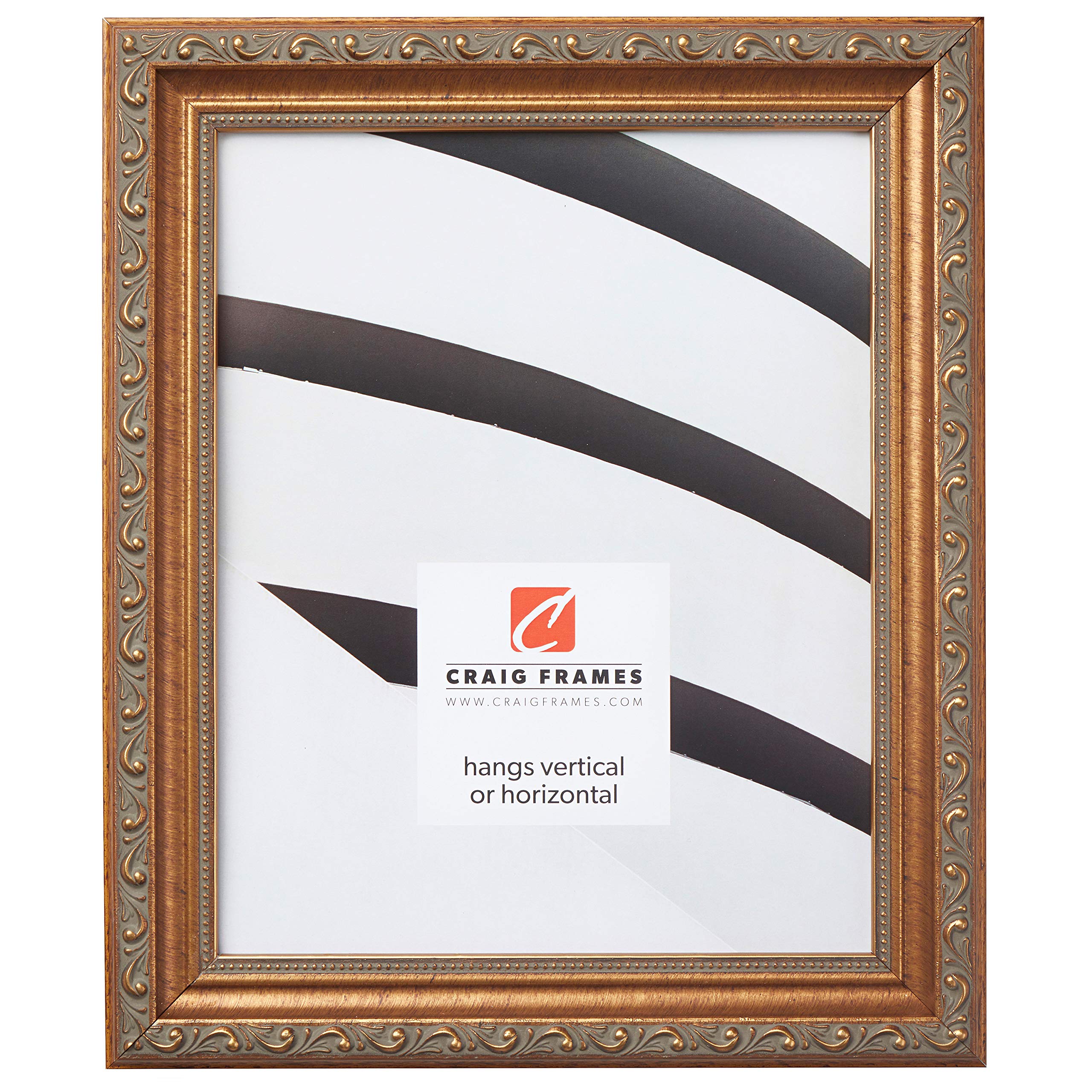 Antique Gold 4x6 Picture Frame - Craig Ornate for Photos & Art