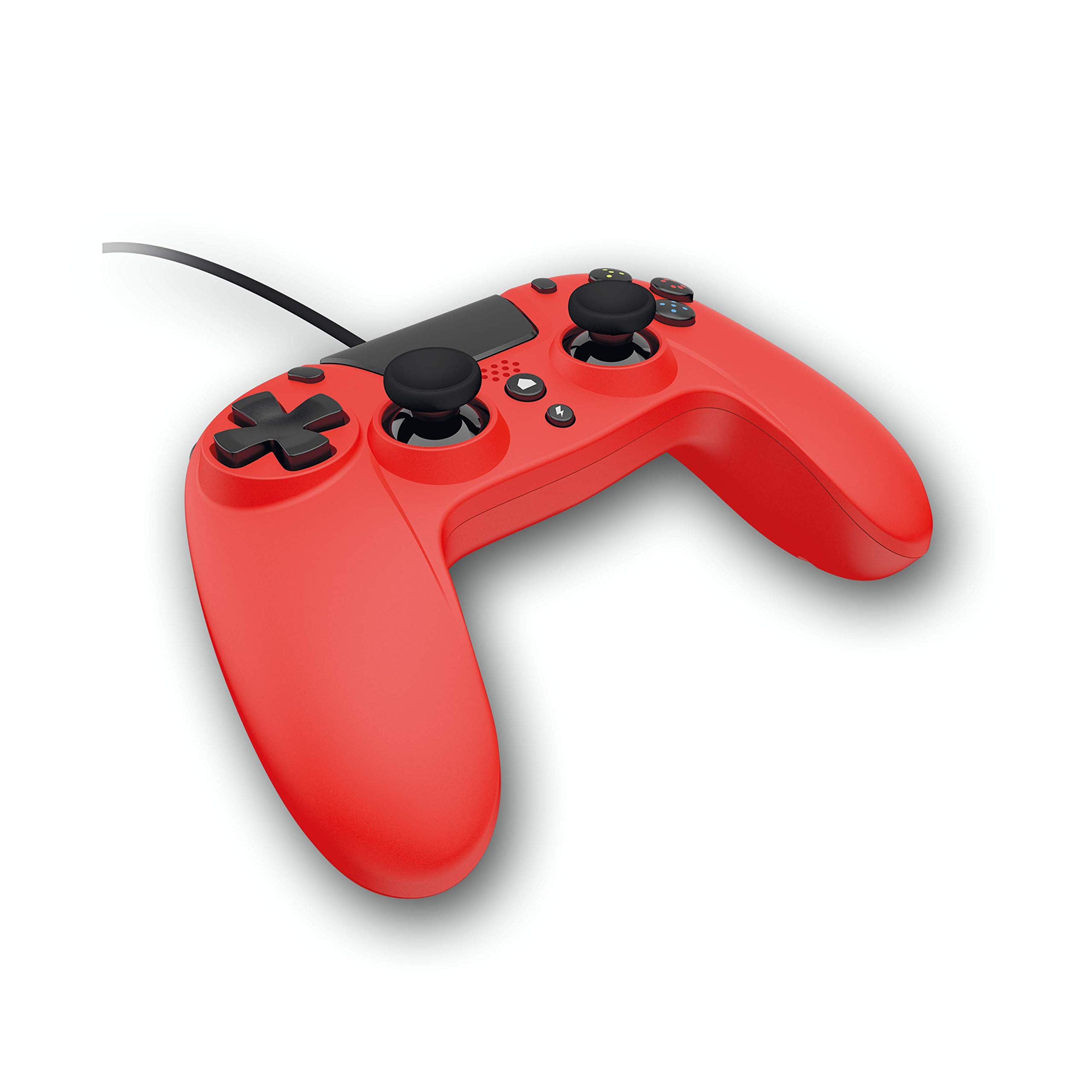 Gioteck VX-4 Wired Gaming Controller for PS4 - Red DualShock Style Gamepad with 3.5mm Audio Jack | Compatible with PlayStation 4, PS4 Slim & PS4 Pro | Perfect for FPS, Racing & Action Games