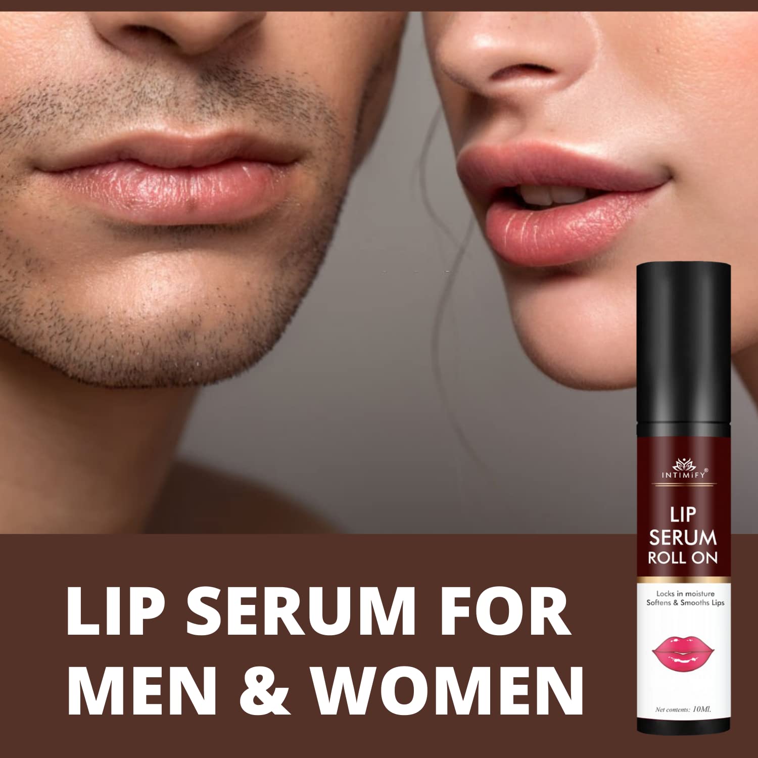 INTIMIFY Lip Brightening Serum for Dark Lips - Whitening & Moisturizing Treatment with Nourishing Formula to Soften Lips for Men & Women - 10ml (Pack of 1) - Perfect for Daily Lip Care & Nighttime Hydration