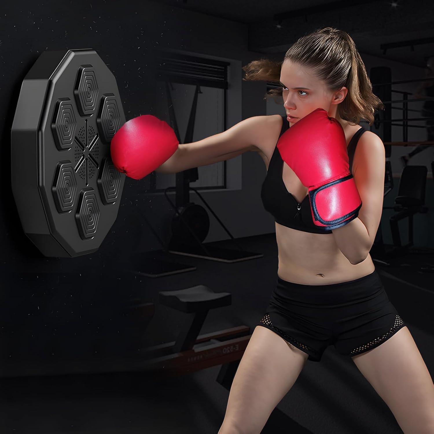 Smart Wall Mounted Music Boxing Trainer - Interactive Punching Machine for Home Gym & Boxing Training | Perfect for Fitness, Stress Relief & Cardio Workouts