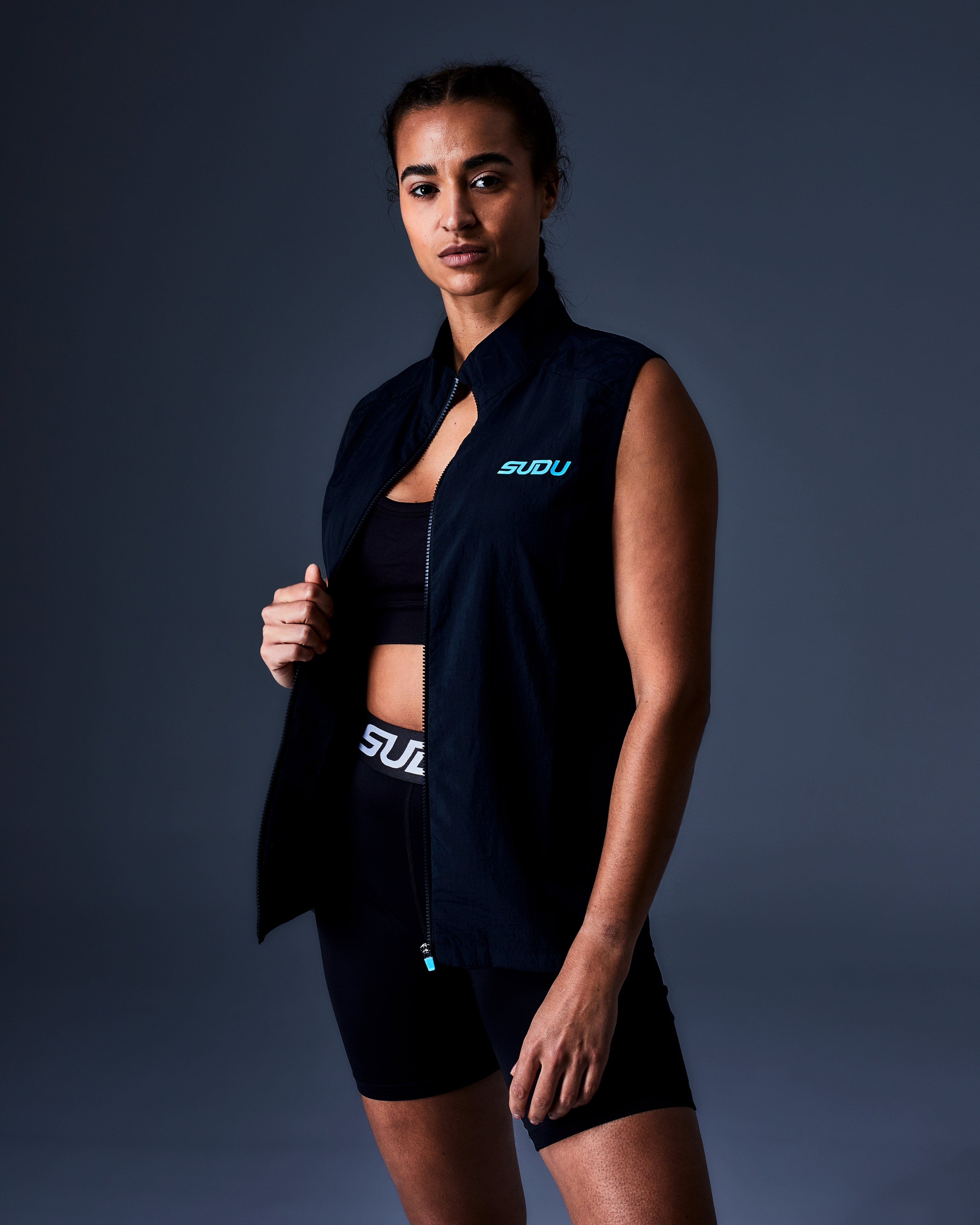 SRG 01 Men's Lightweight Vest - Black & Blue Color Options | Outdoor Hiking, Running & Casual Wear