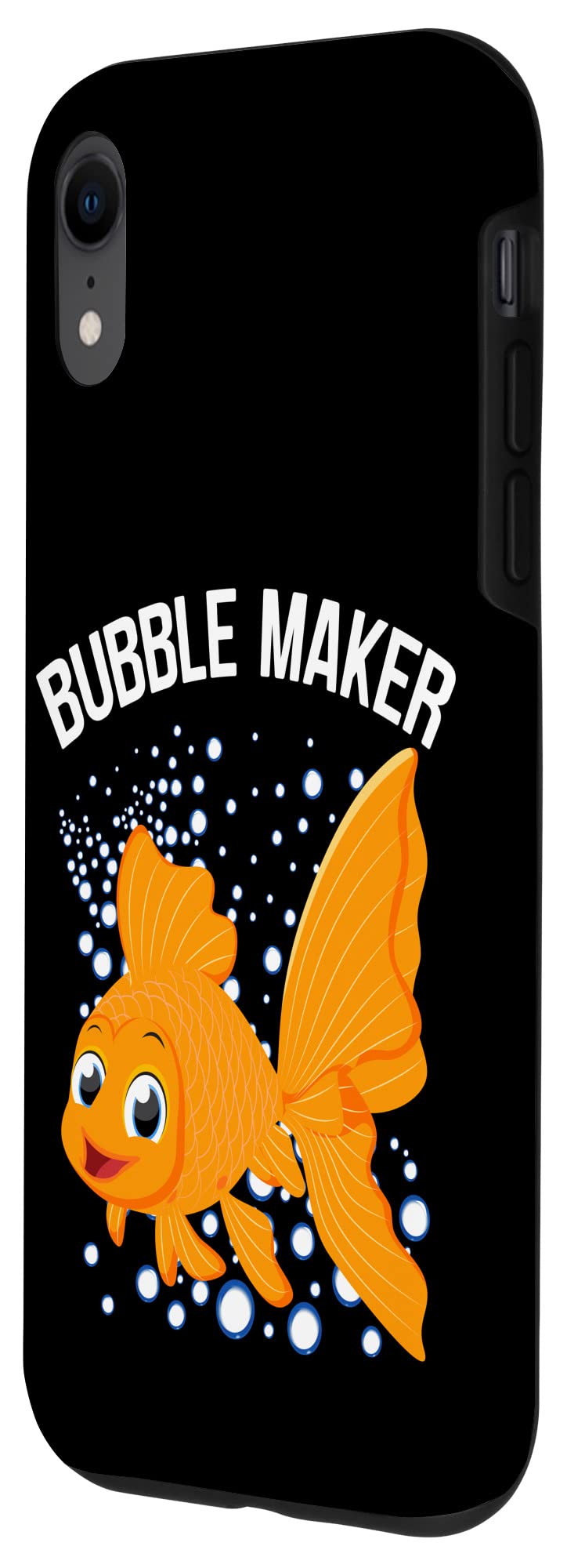 iPhone XR Bubble Maker Case - Cute Goldfish Orange Pet Fish Design, Shockproof Protective Cover for iPhone XR - Perfect for Fishing, Beach, Pool & Outdoor Activities