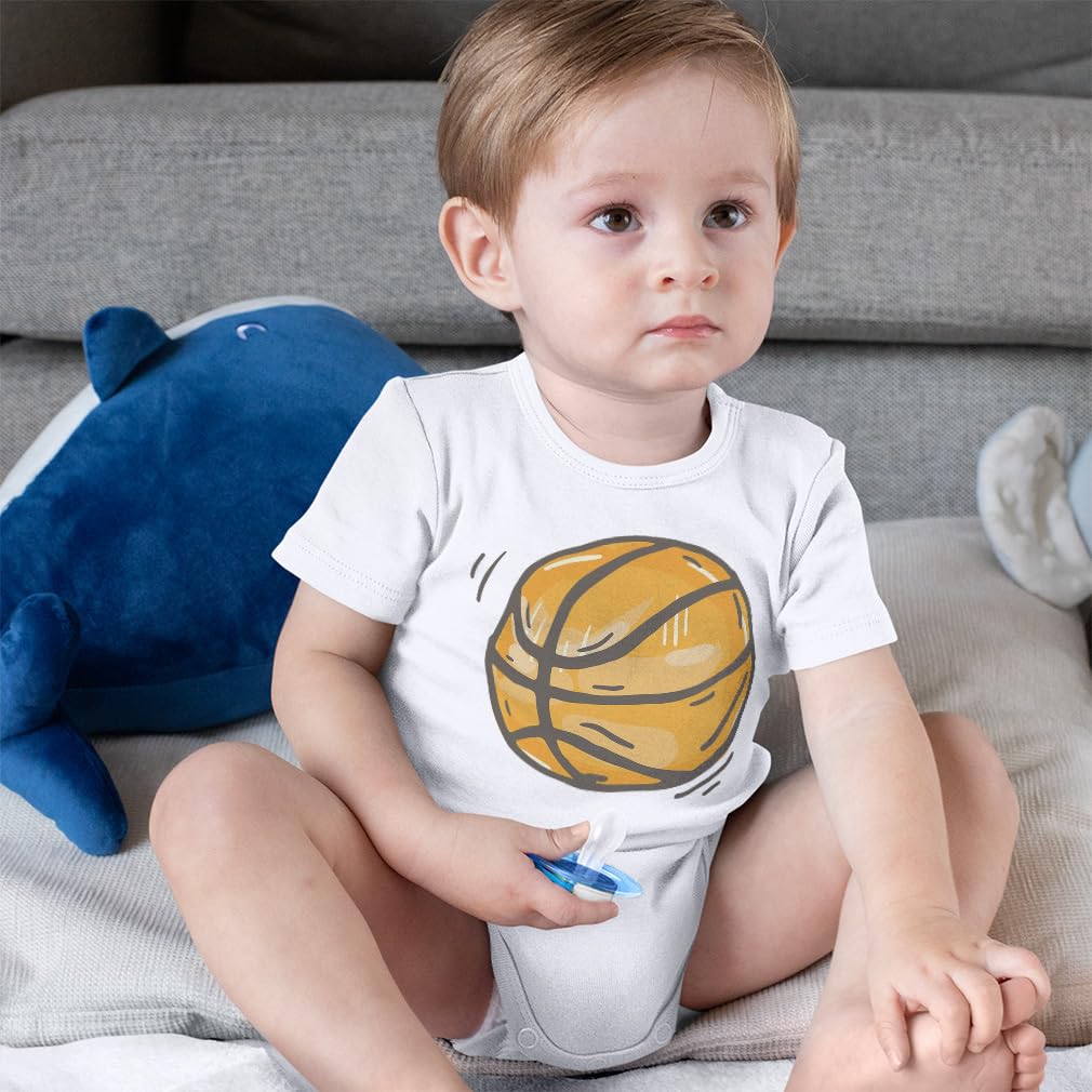 Baby Basketball Bodysuit - Soft Cotton Sports Onesie for Boys & Girls - Perfect for Game Day, Playtime & Nursery Outfits