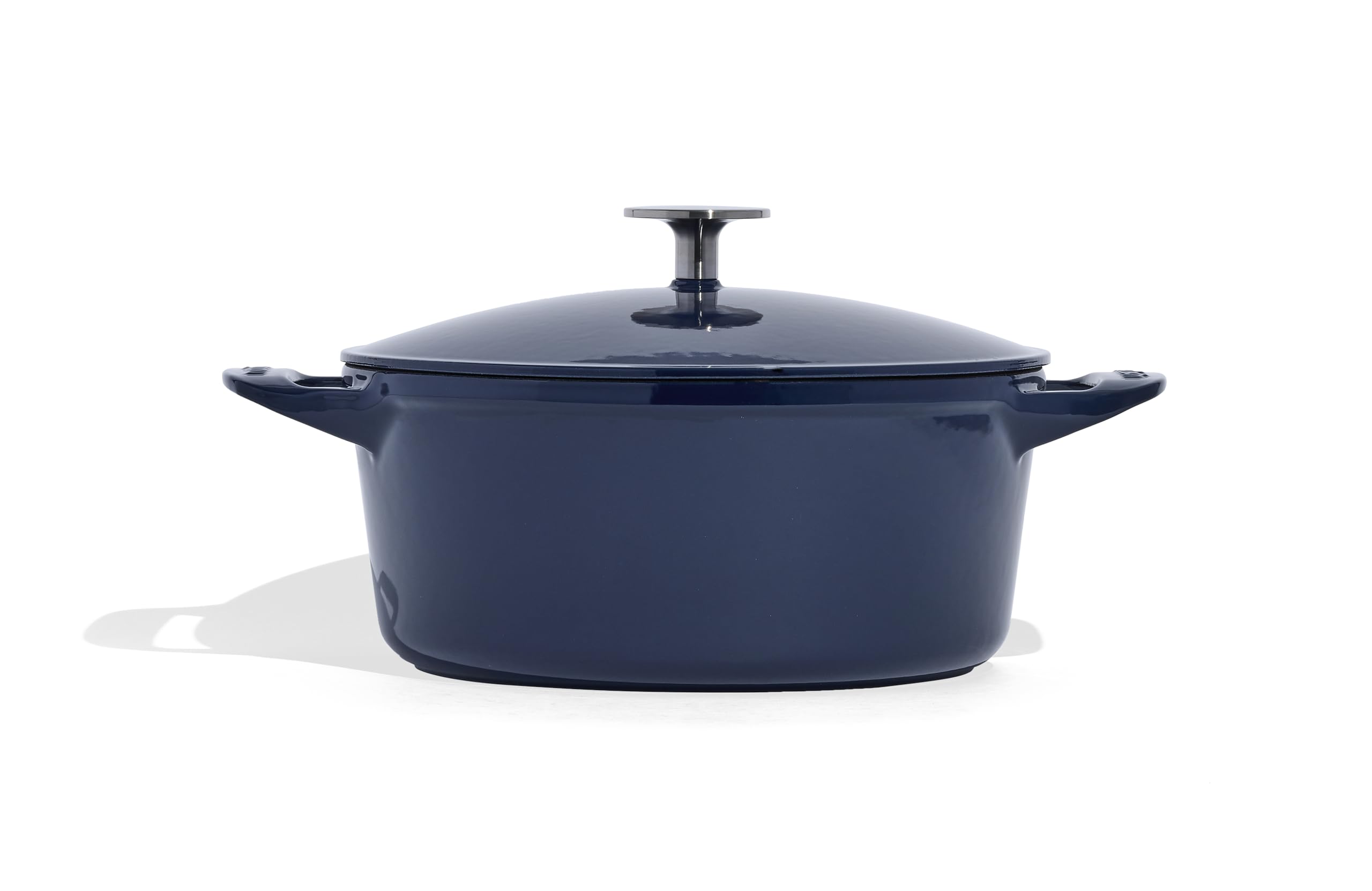 Premium 5.5 Quart Enameled Cast Iron Dutch Oven - Blue French Cookware with Superior Heat Retention & Durability - Induction Compatible Professional Kitchen Essential - Perfect for Braising, Baking & Slow Cooking at Home