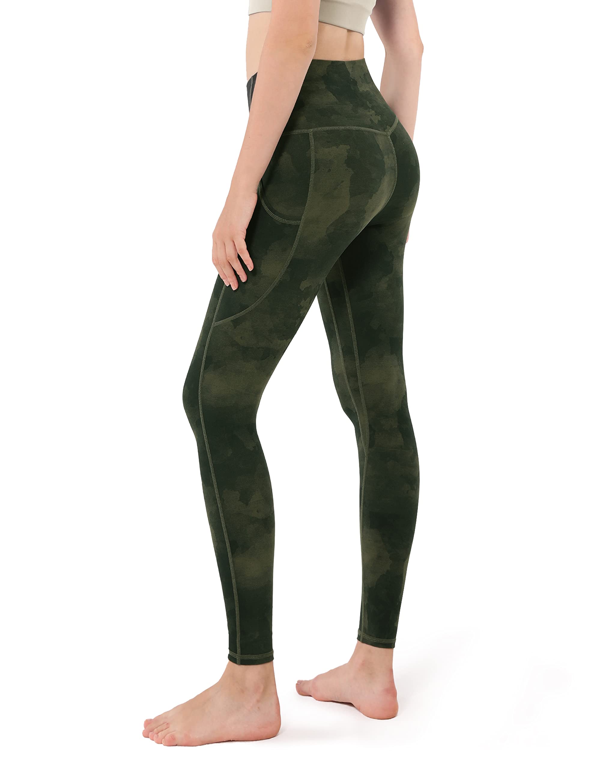 ODODOS High Waist Yoga Pants for Women with Pockets - Tummy Control Workout Leggings for Running, Sports & Yoga - Perfect for Gym, Lounge & Active Lifestyle