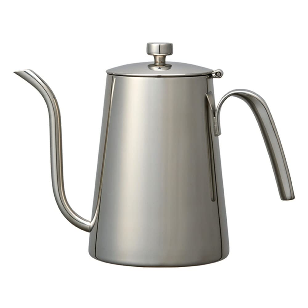 KINTO SCS 27628 30.4 oz (900ml) Stainless Steel Stovetop Kettle for Drip Coffee - Direct Heat & Dishwasher Safe - Perfect Gift for Coffee Lovers - Ideal for Home, Office & Camping Use
