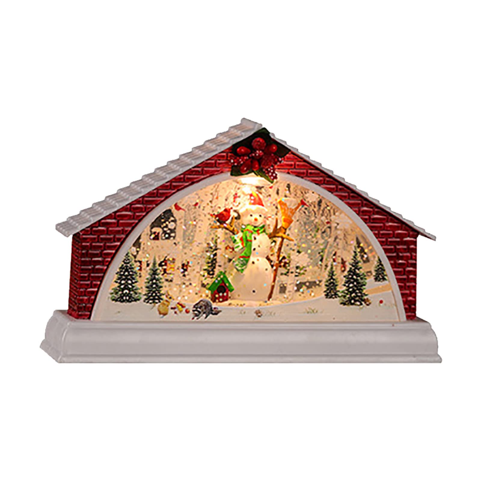 3D Christmas Candle Holders with Water - Luxury Santa Decorations for Night & Desk, 60ml Indoor Table Lamp, Home Decor for Holidays, Circle of Friends Gift Idea | Perfect for Christmas Decor, Cozy Winter Nights & Festive Home Ambiance