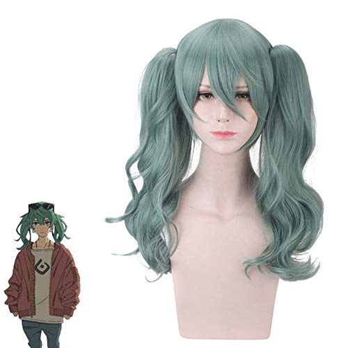 Anime Hatsune Miku Cosplay Wig - Green Heat Resistant Synthetic Hair for Vocaloid Miku Costume | Perfect for Cosplay Events, Halloween & Anime Conventions