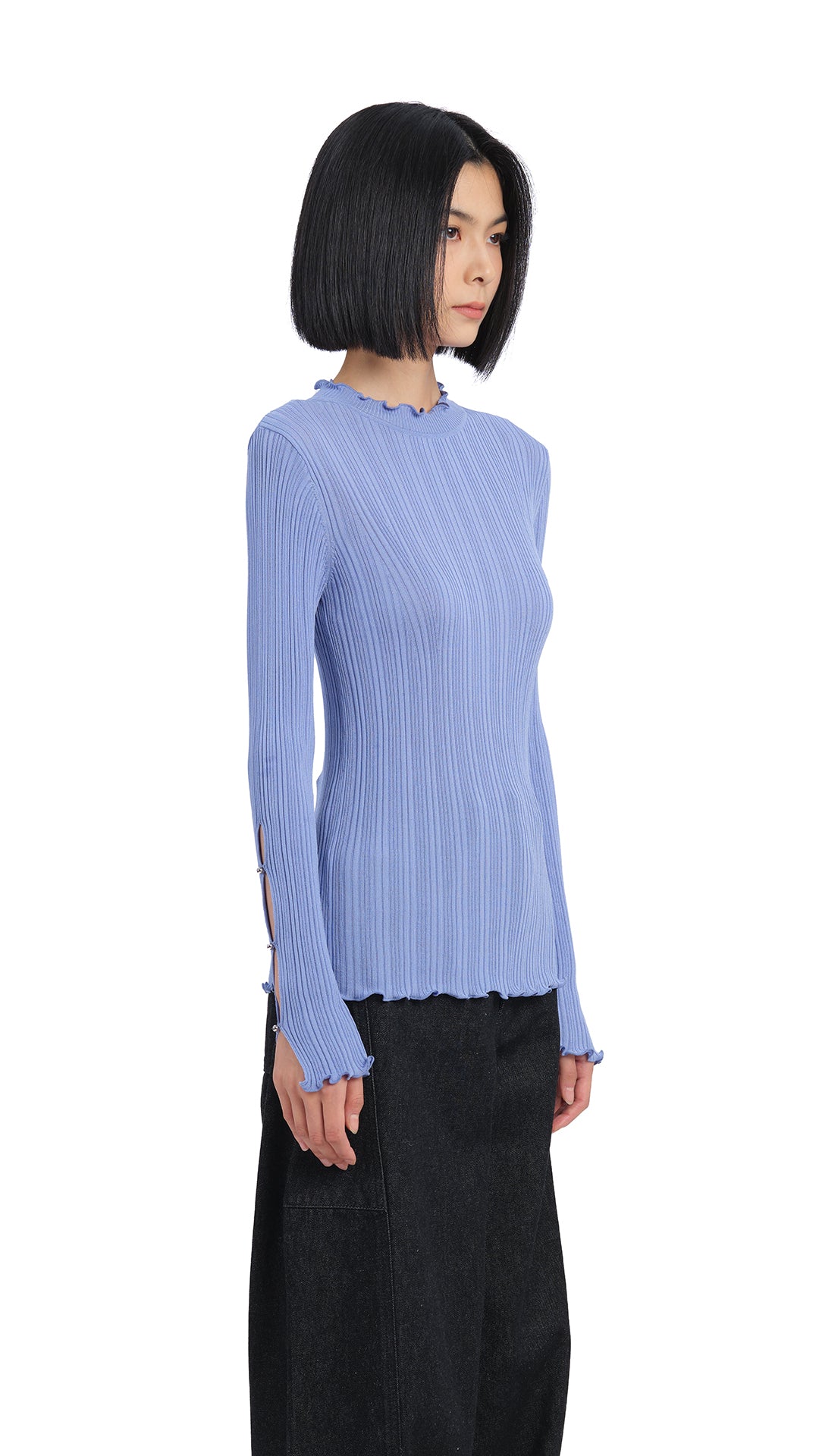 Stylish Beaded Basic Sweater for Women - Elegant Knit Pullover with Pearl Details | Perfect for Office Wear, Date Nights & Casual Outfits