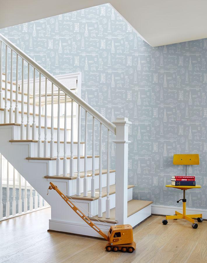 Nathan Turner NYC Gray Wallpaper - Premium Peel and Stick Wallpaper for Living Room, Bedroom, and Office Decor