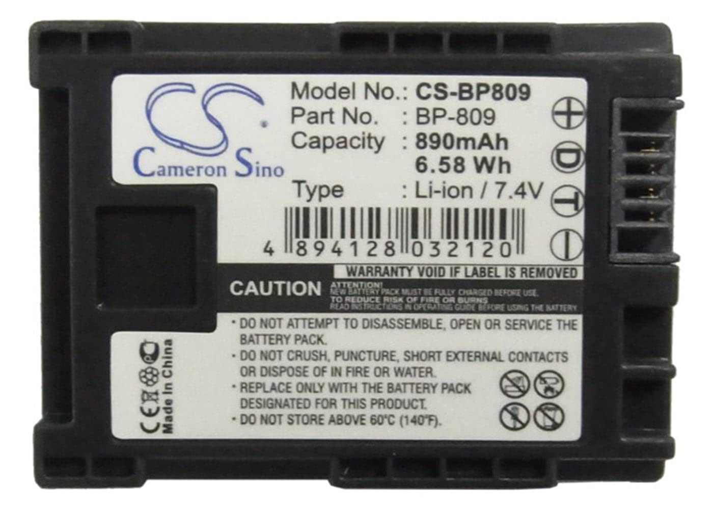 VINTRONS 890mAh Replacement Battery for Canon FS11 & Vixia FS10 Camcorder - High Capacity Power Solution for Travel Vlogging and Home Video Recording
