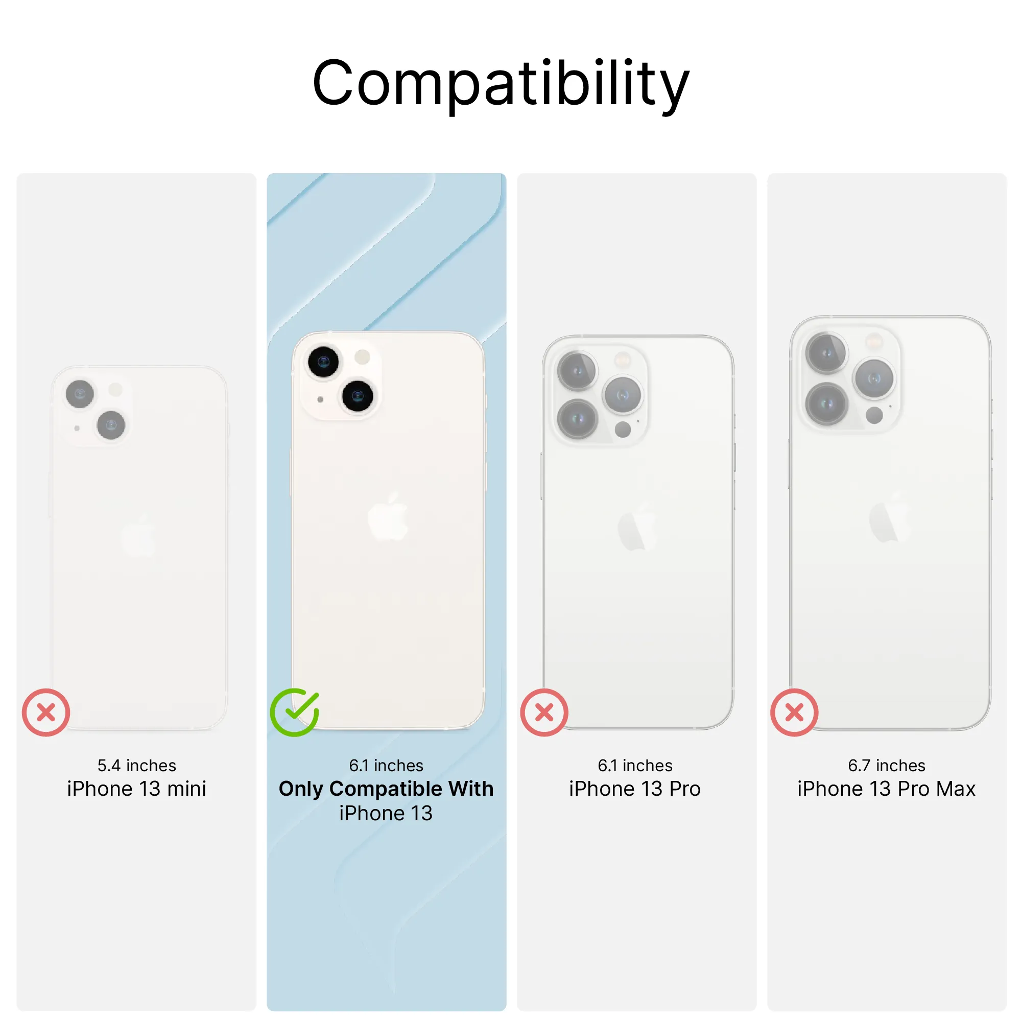 iPhone 13 Case - Shockproof Protective Cover with Slim Design for iPhone 13 (6.1
