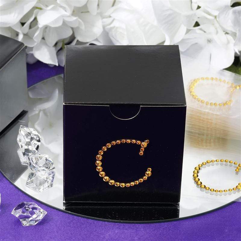 12-Piece Gold Letter Rhinestones Gem Stickers for DIY Crafts, Scrapbooking, and Nail Art - Perfect for Home Decor, Wedding Invitations, and Party Decorations
