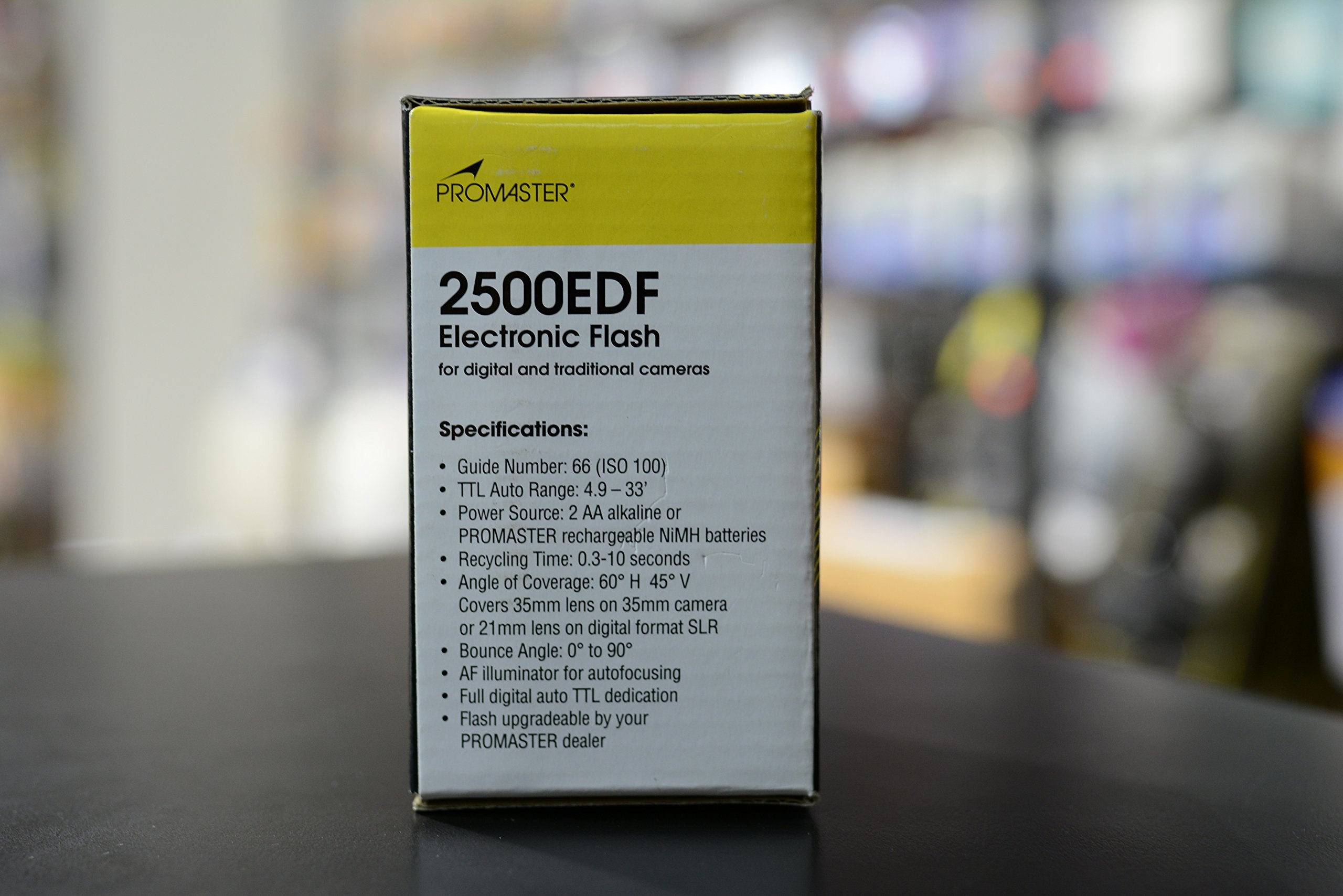 Promaster 2500EDF External Electronic Flash for Sony Cameras - Compatible with Minolta Style Mount & Sony A Series - Perfect for Low Light Photography, Portraits and Event Shooting