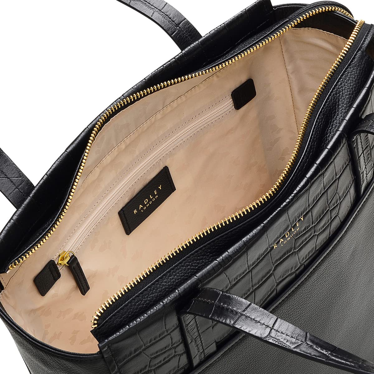 RADLEY London Downtown Medium Zipper Tote Bag - Stylish Leather Work Bag for Women - Perfect Everyday Purse for Office, Commute & Travel