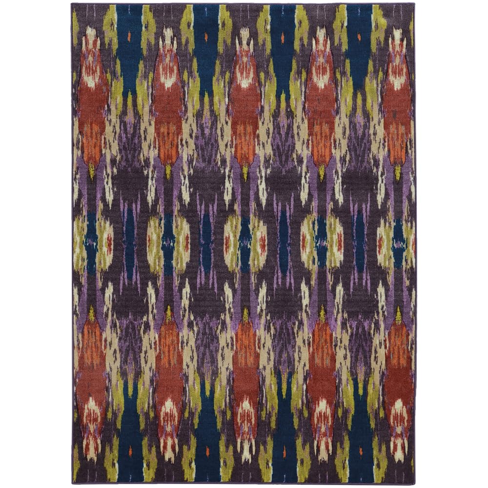 Pantone Universe Prismatic 85134 Modern Abstract Area Rug - Non-Slip Living Room Carpet for Home Decor, Bedroom & Office