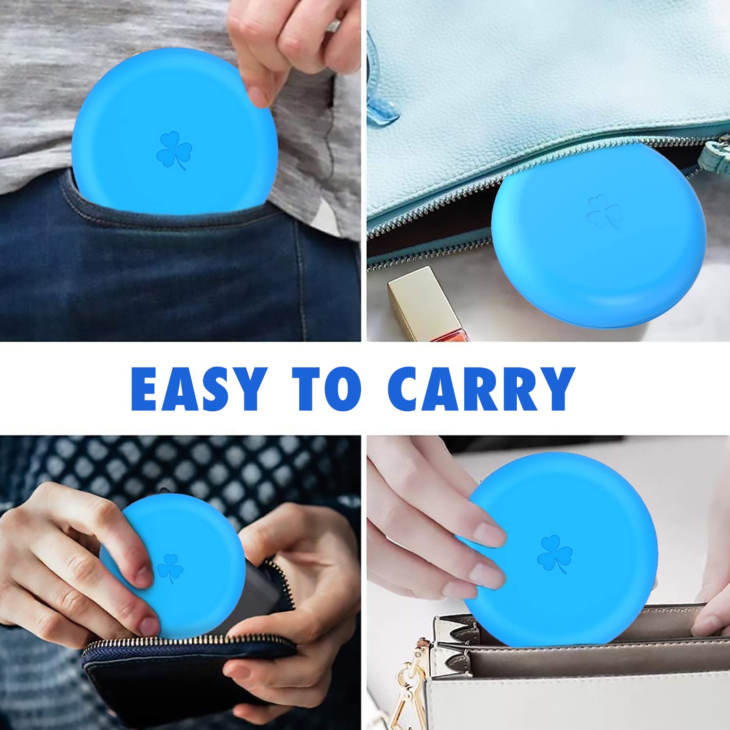 ARGOMAX 2 Pack Retainer Case for Invisalign & Braces - Durable Orthodontic Aligner Storage Holder, Travel-Friendly Mouthguard Protector (Blue) - Perfect for School, Gym & Vacation Use