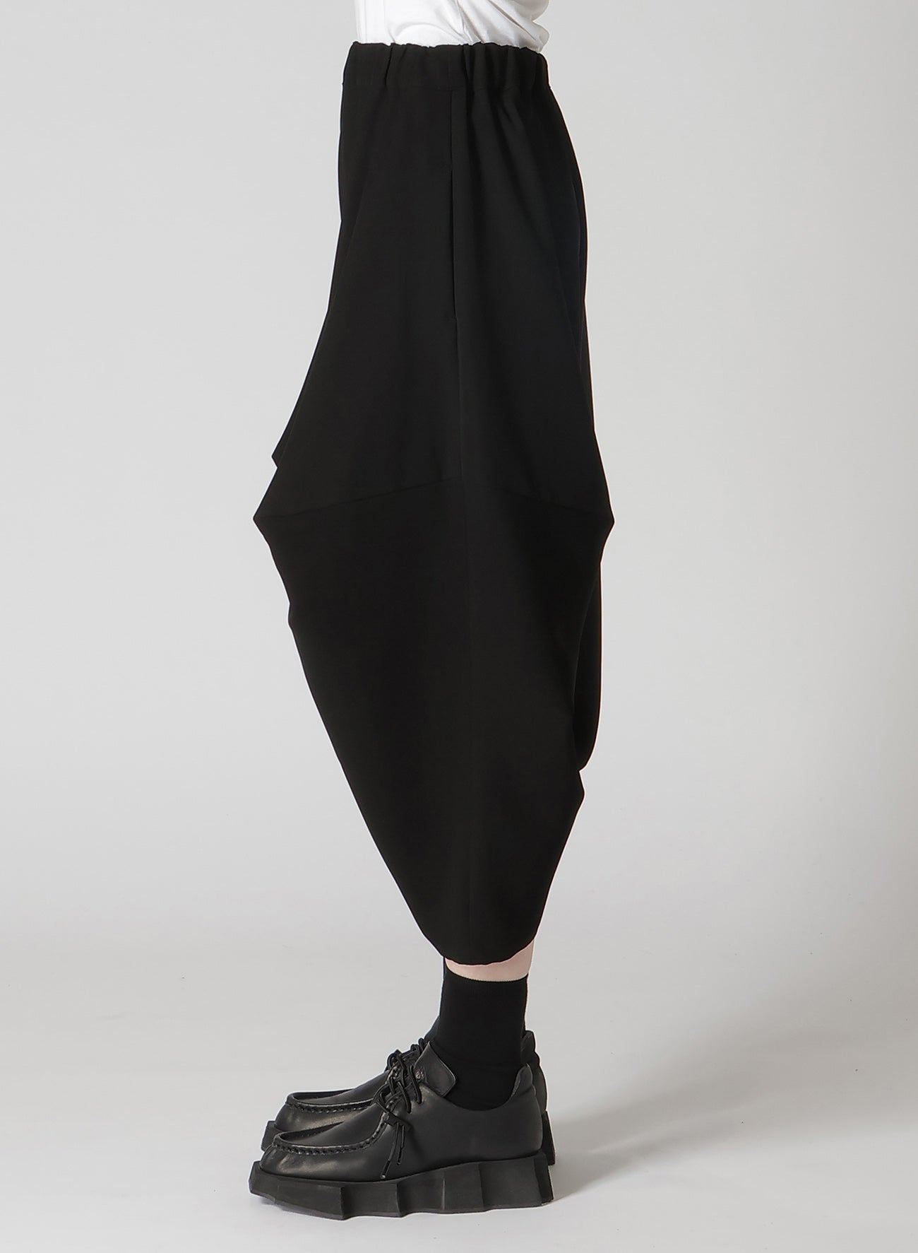 Double Satin High-Waist Darted Wide-Leg Pants for Women - Elegant Formal & Office Wear - Plus Size Available